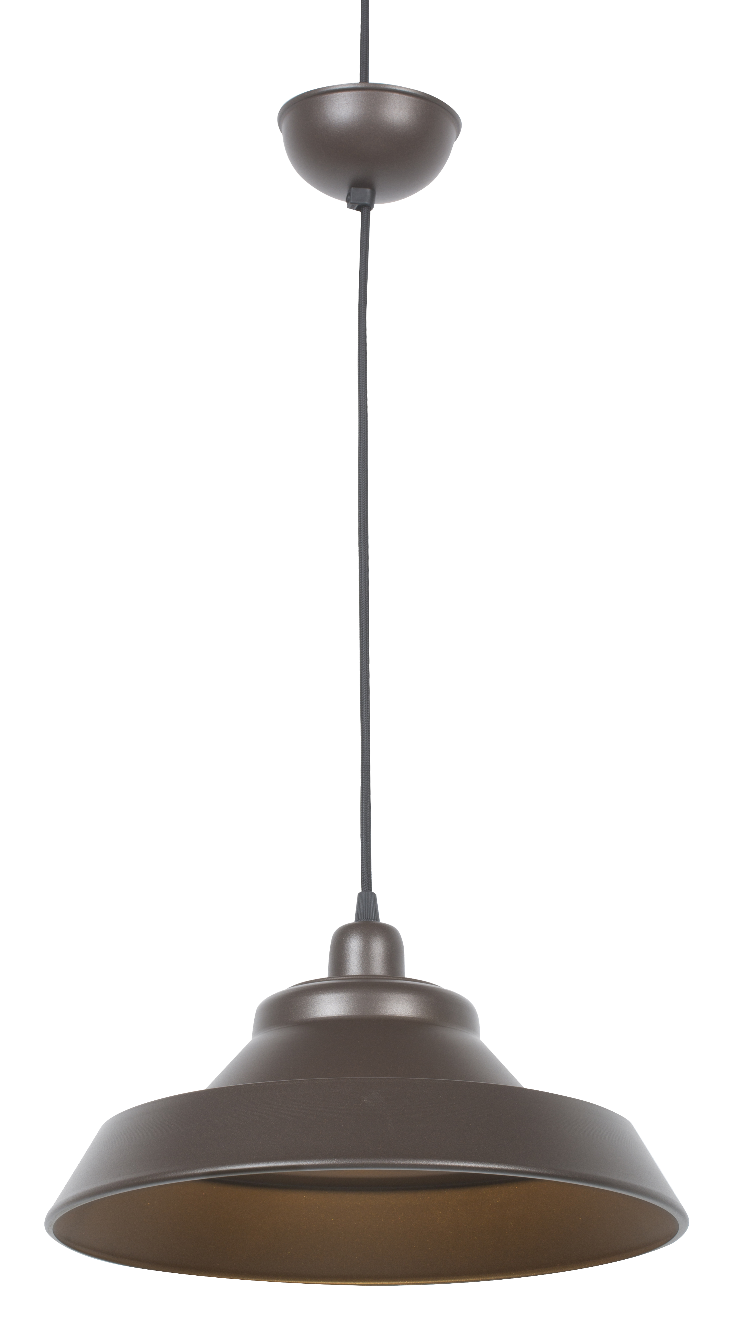 Lámpara de techo birmingham 1l e27 metal marrón
