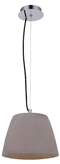 Lámpara de techo Triangle  1 luces e27 22 cm plateada