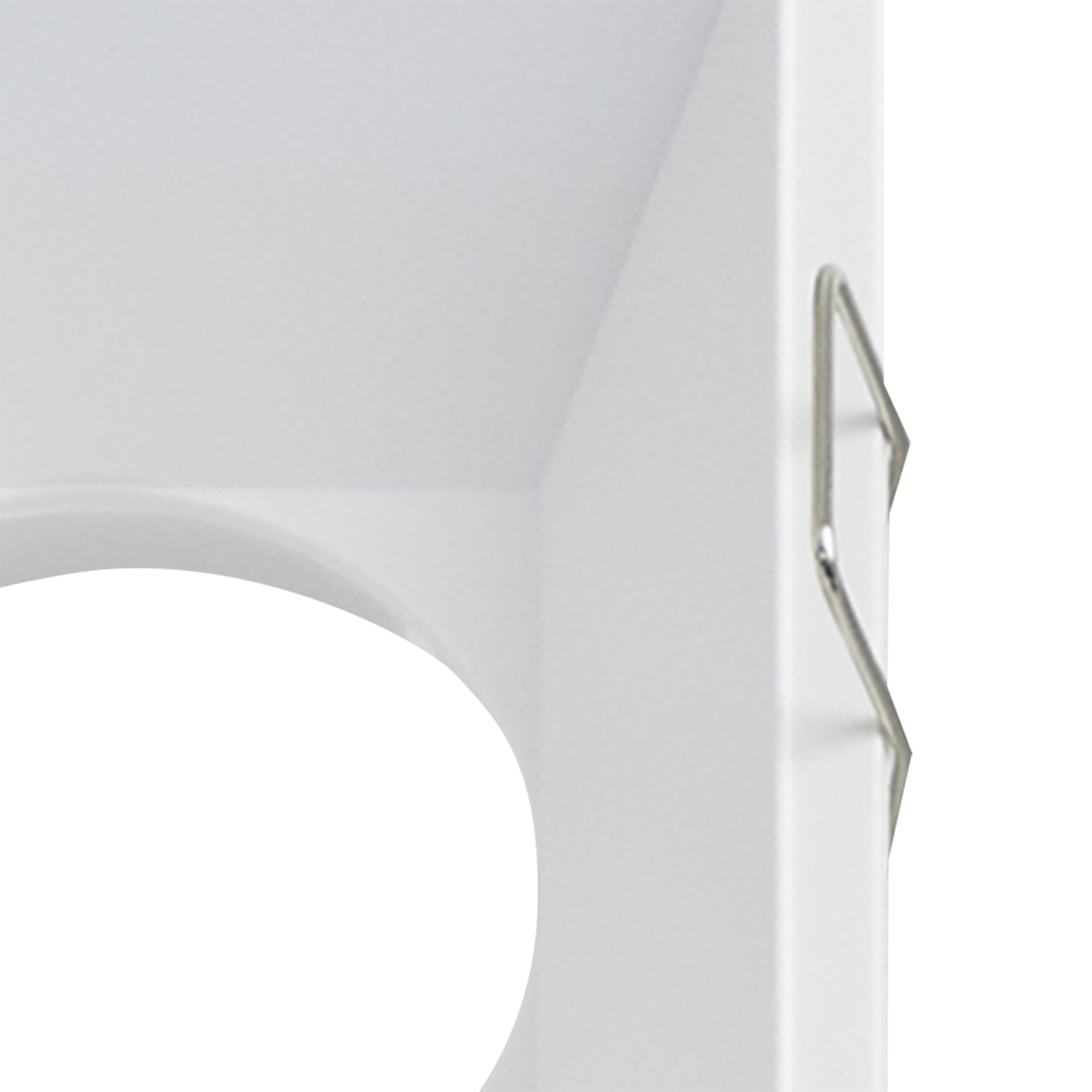 Downlight empotrable blanco cuadrado cepillado compatible con bombilla GU10 MIALUZ IP20 - Foco empotrable para techos - 5