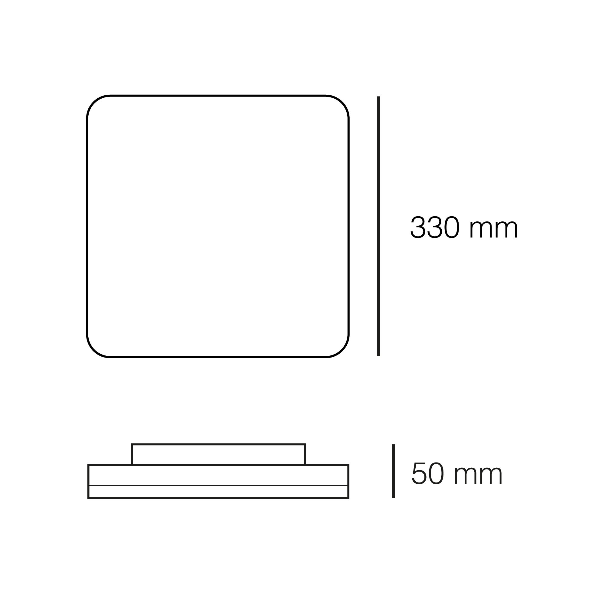 Plafón exterior Aspen 24w 4000k cuadrado blanco - 3