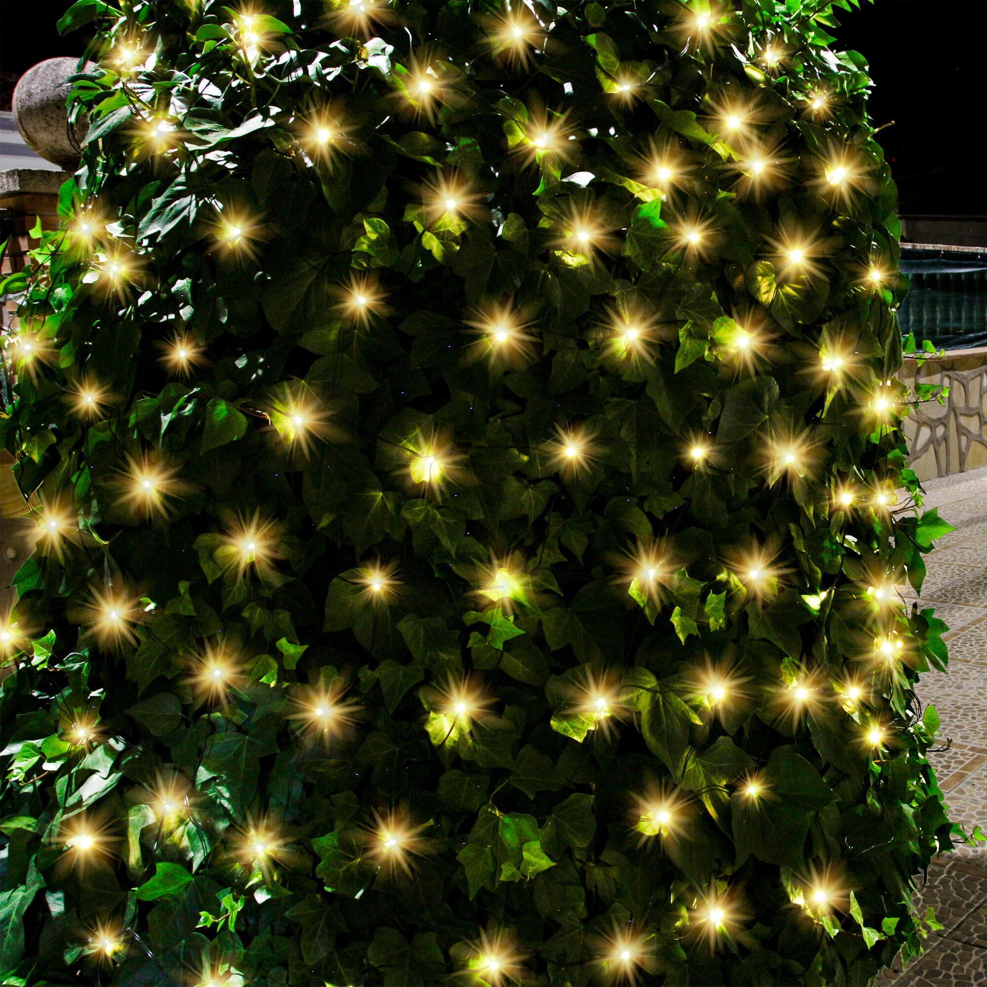 Guirnalda solar exterior LED blanco cálido con sensor crepuscular  Lirida IP65 8h. autonomía - 8