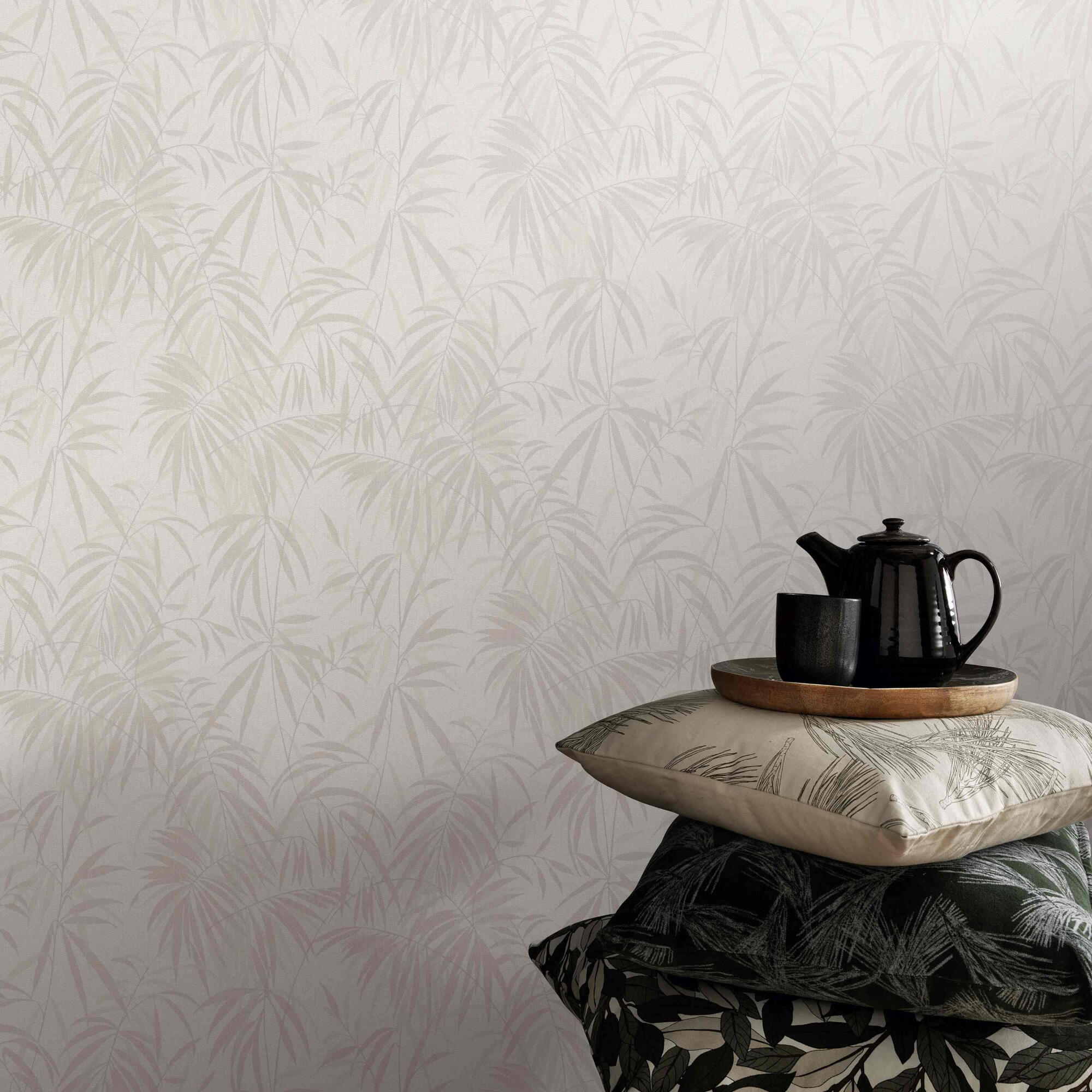 Papel pintado vinilo aplicación cola en pared Naturaleza Hojas 8212 beige  ERISMANN 53cmx10m lavable apto para cocinas o baños - 9
