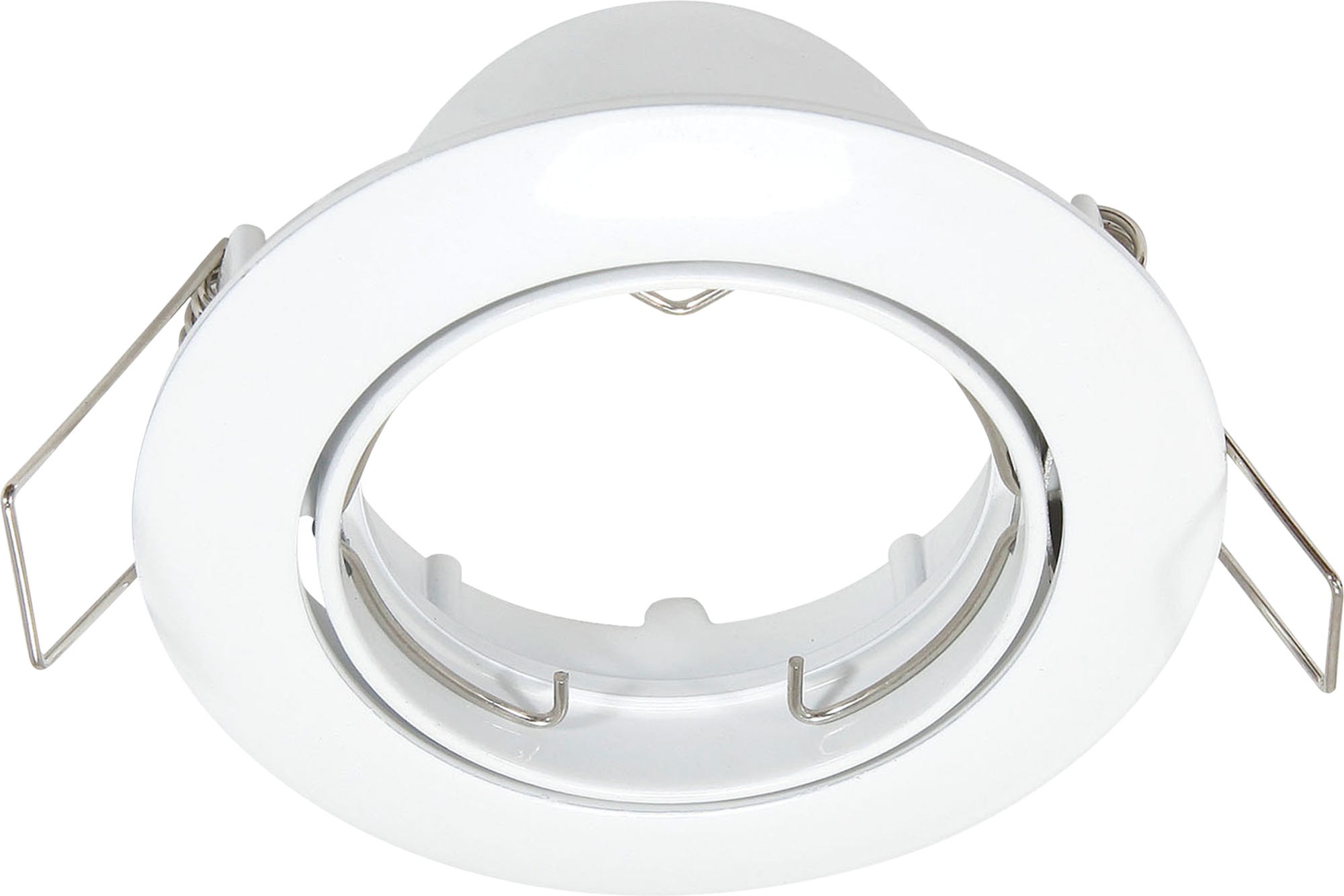 Portafaretto da incasso in alluminio CLANE GU10 bianco tondo IP23 INSPIRE - 6