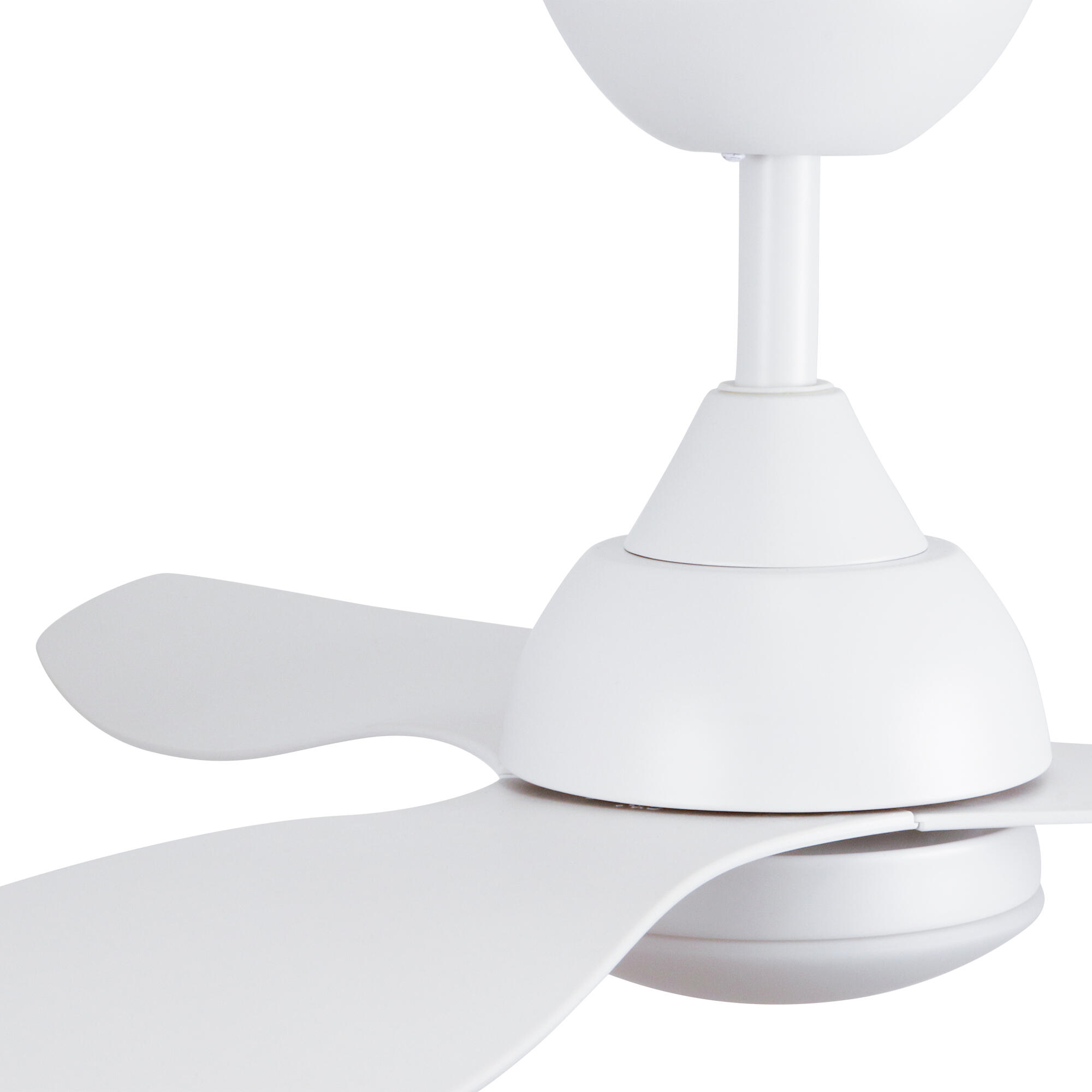 Ventilador de techo con luz motor AC Edhea blanco - 10