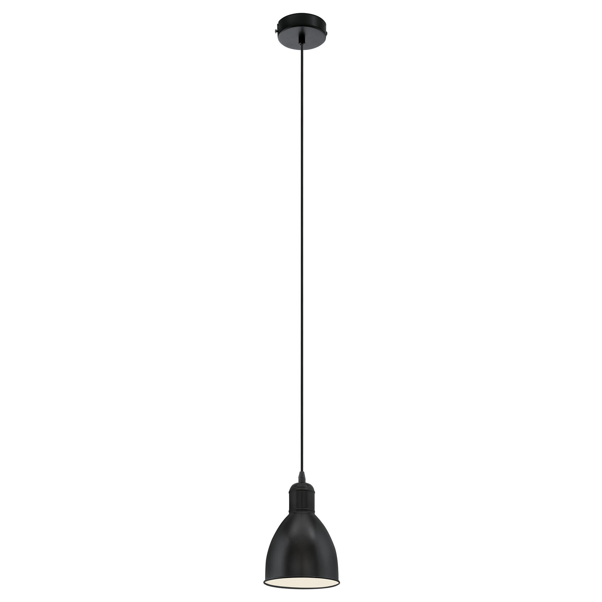 Lámpara de colgar priddy negro/blanco