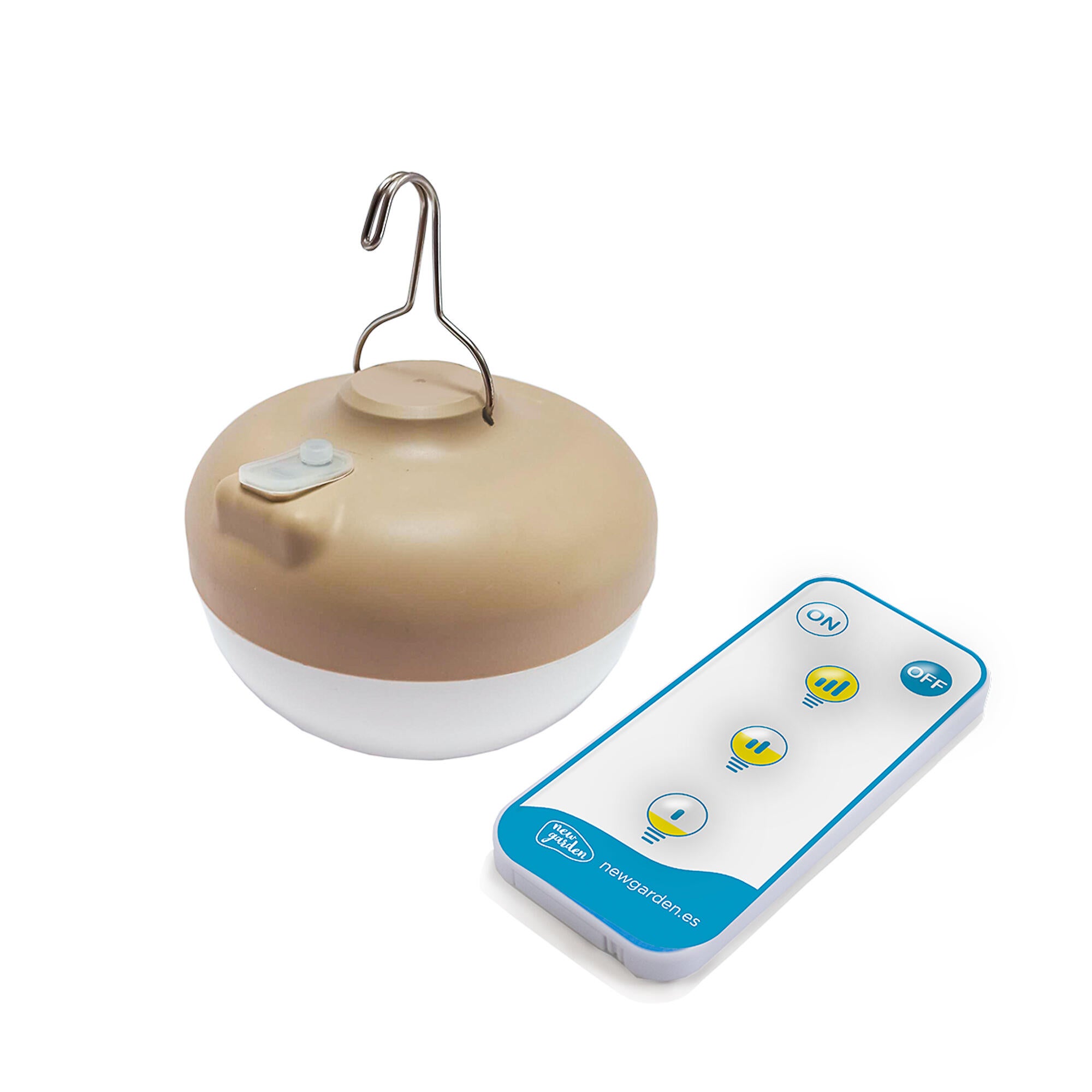 Lampadario LED design CALOBRA 20 BATTERY HANG marrone, luce calda 900 lumen, NEWGARDEN, IP54 - 22