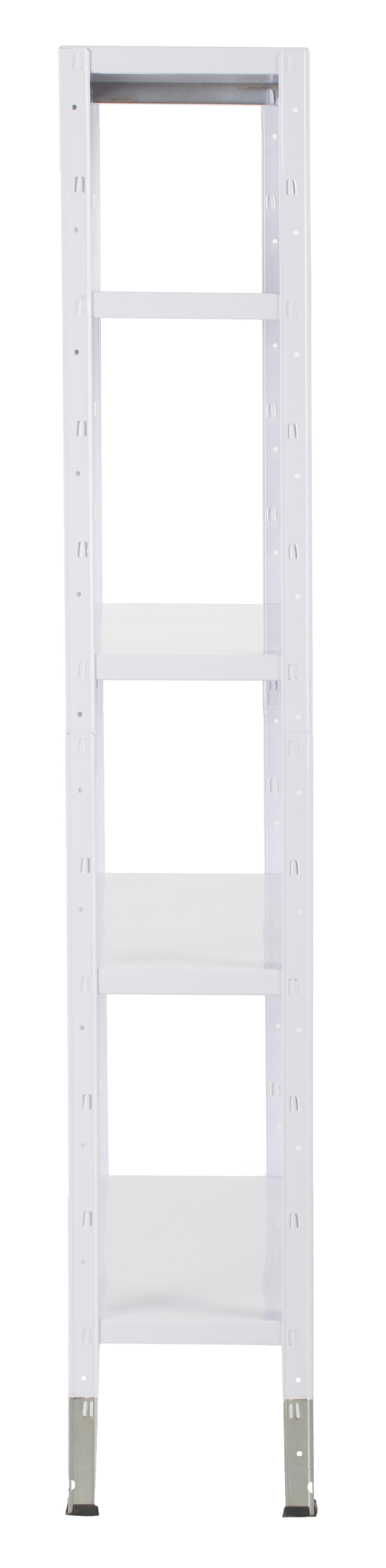 Estante metálica branco 5 prateleiras 180x90x30 cm 70 kg Spaceo - 3