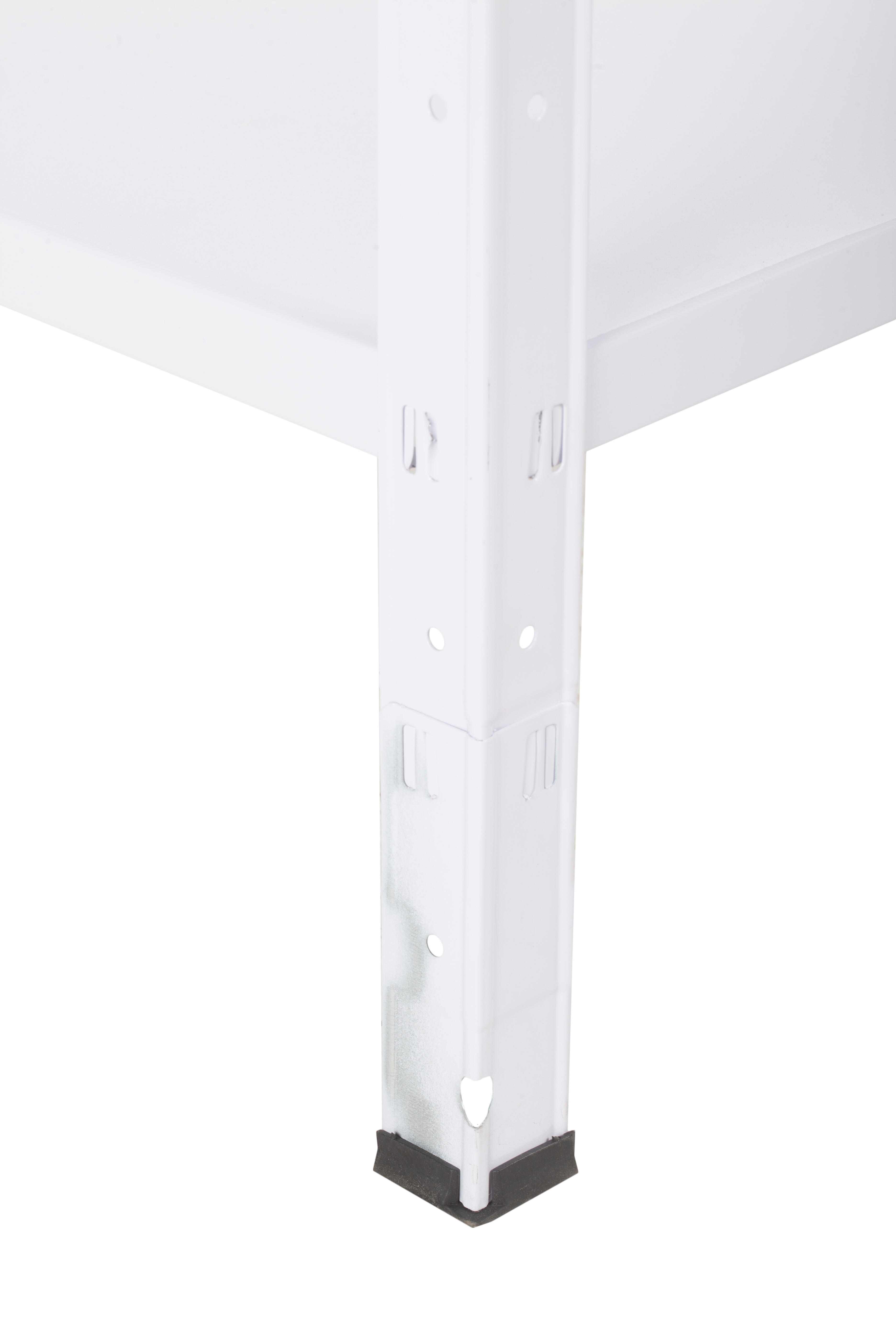 Estante metálica branco 5 prateleiras 180x90x40 cm 70 kg Spaceo - 9