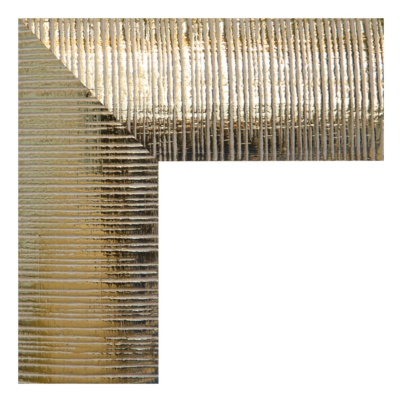 Specchio rettangolare in legno oro 69 x 89 cm - 3