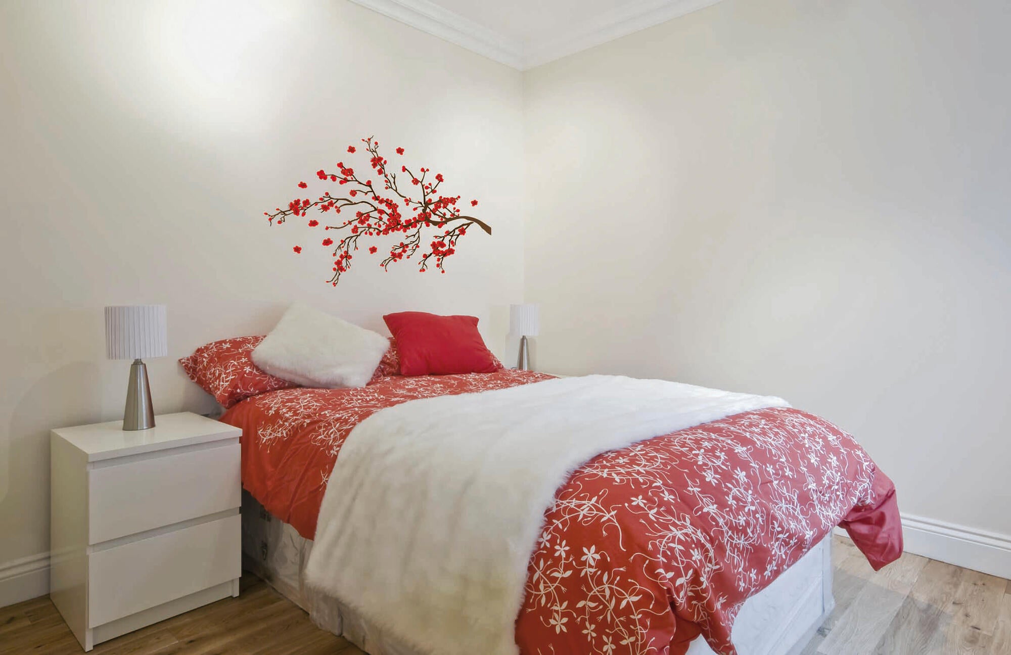 Sticker decorativo wa l red ramage