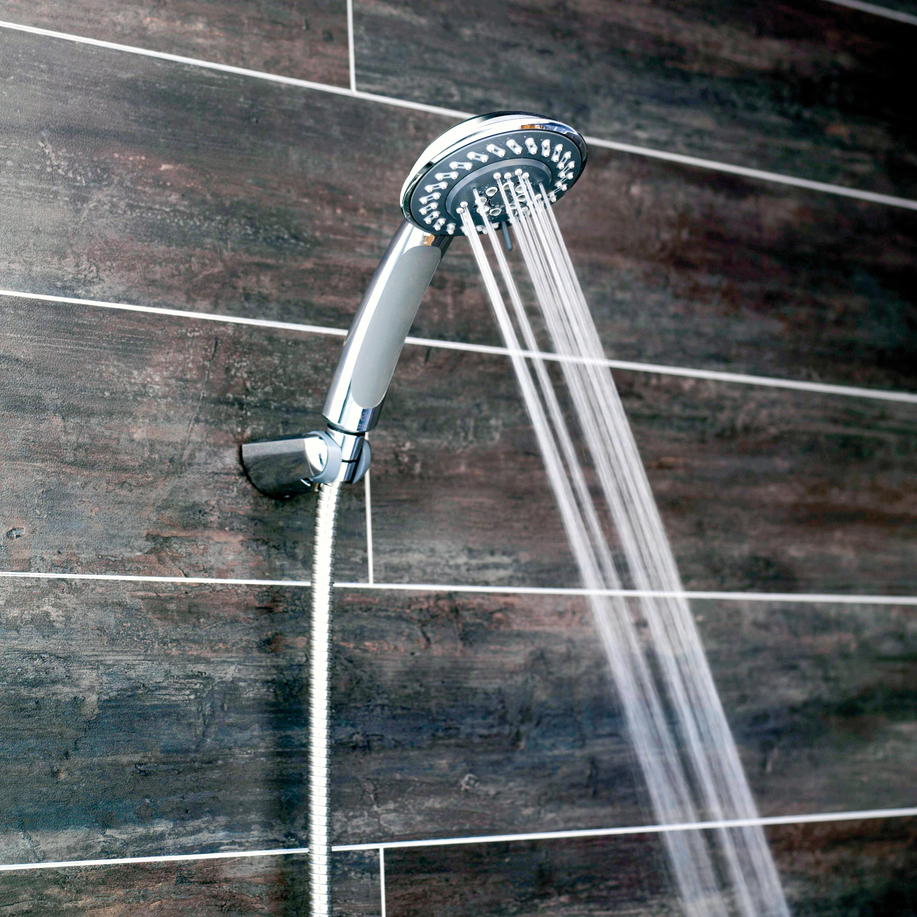 Trio (pommeau de douche, flexible, support de douche) 4 jets chrome Docce SENSEA - 5