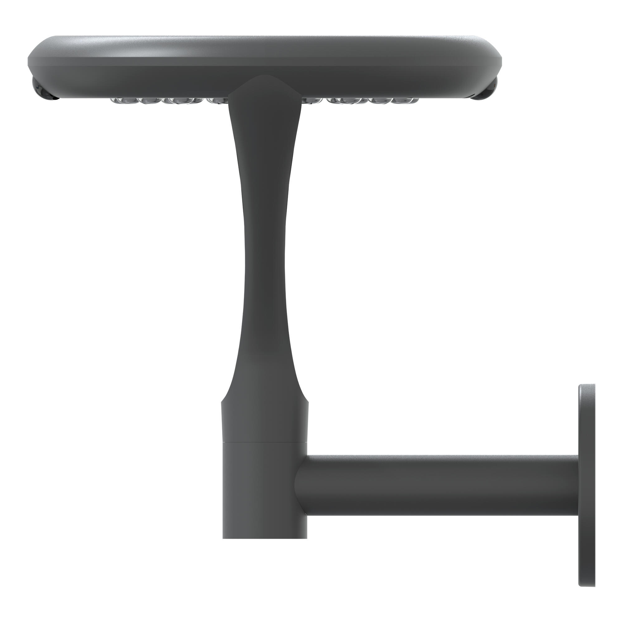 Aplique solar exterior luz LED blanco neutro IRIS aluminio gris con detector de movimiento IP65 - 6