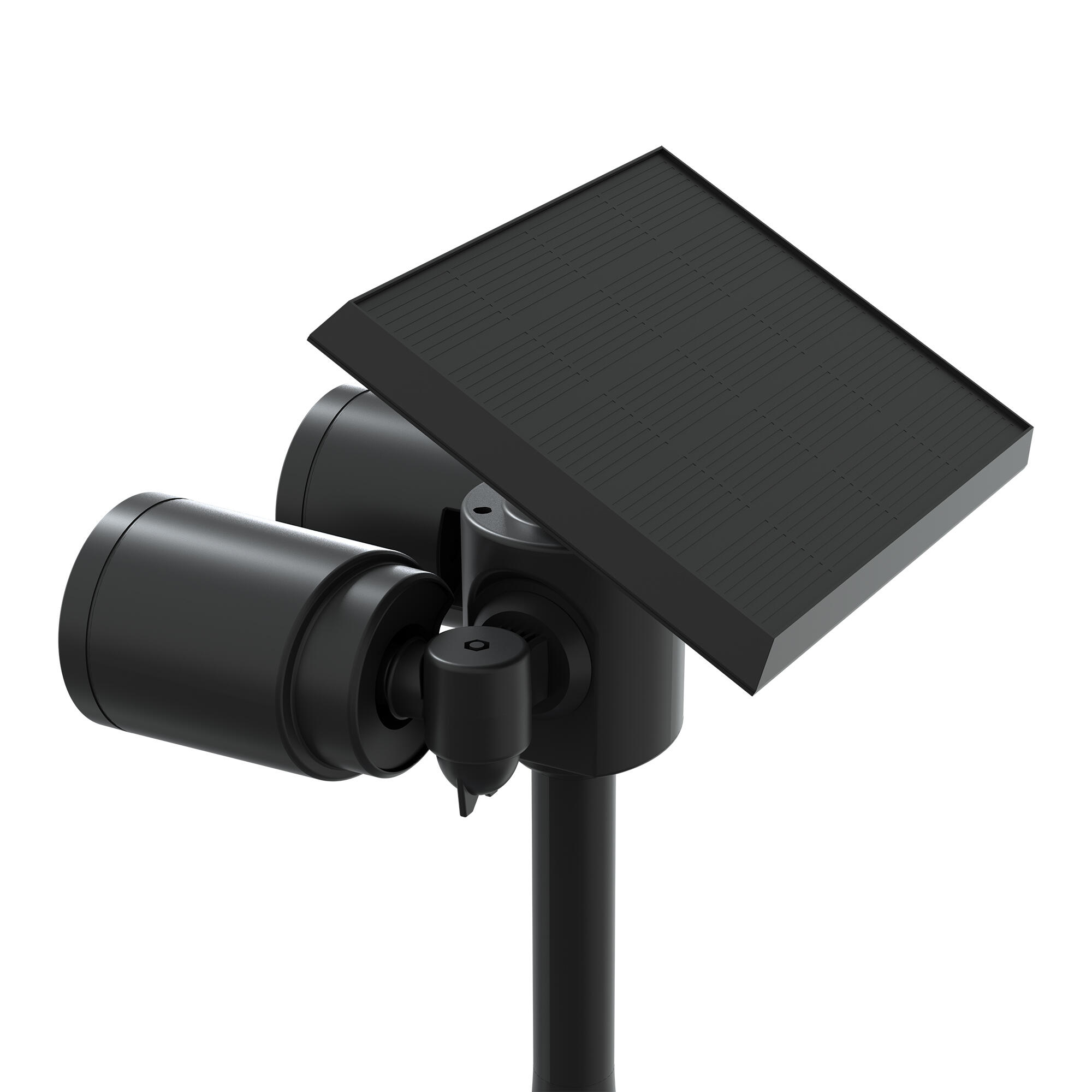 Baliza jardín solar exterior LED negro Orbis Duo IP65 con sensor crepuscular y detector de movimiento - 8