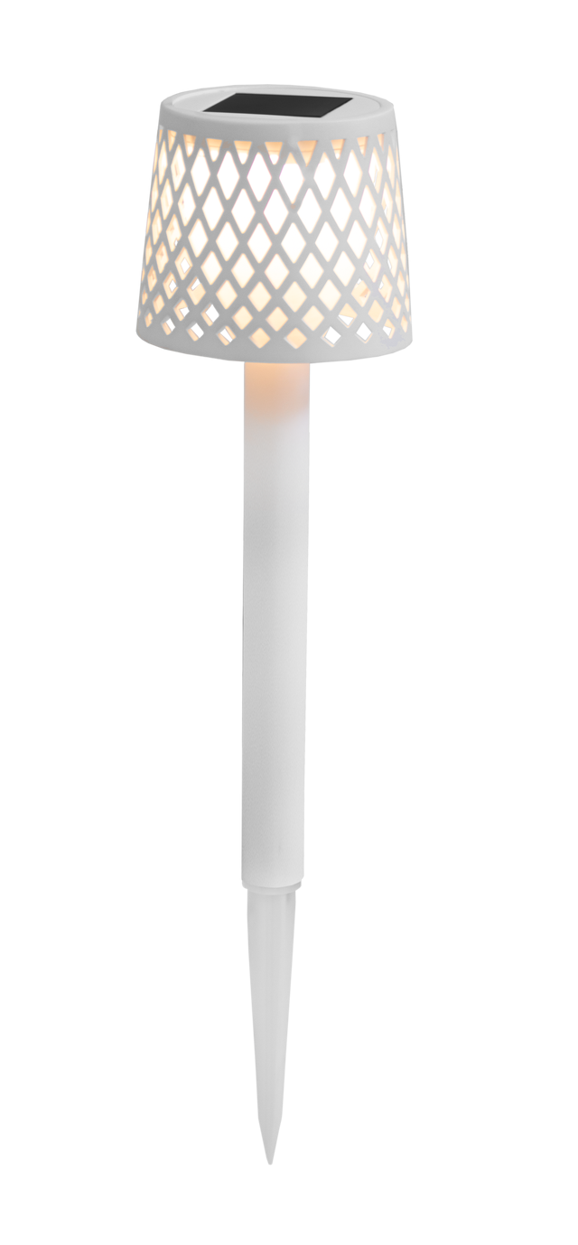 Pack 4 balizas solar 4lm 3000K 39cm branco