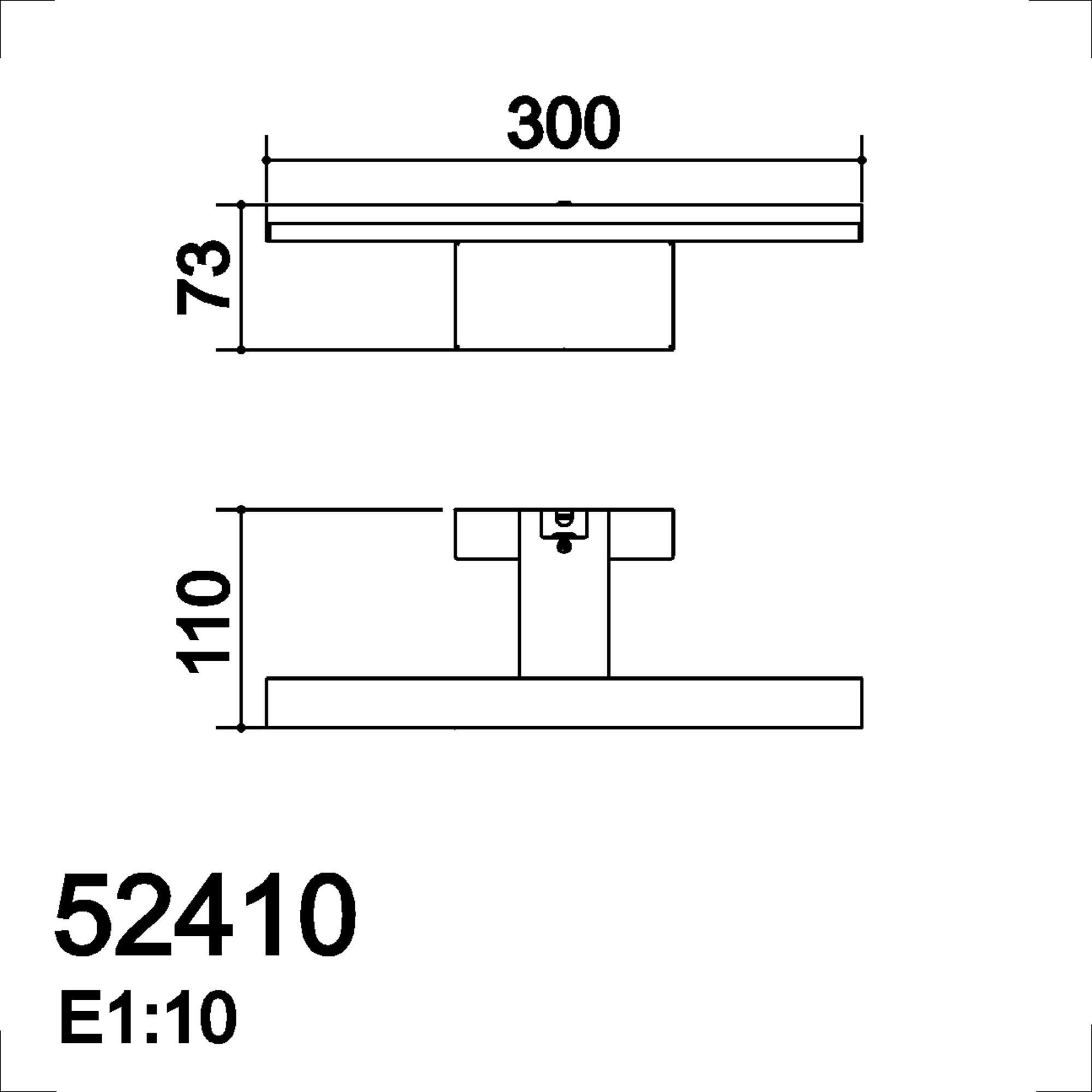 Candeeiro de parede LED Miwall 8W/700 L30 4000K - 4