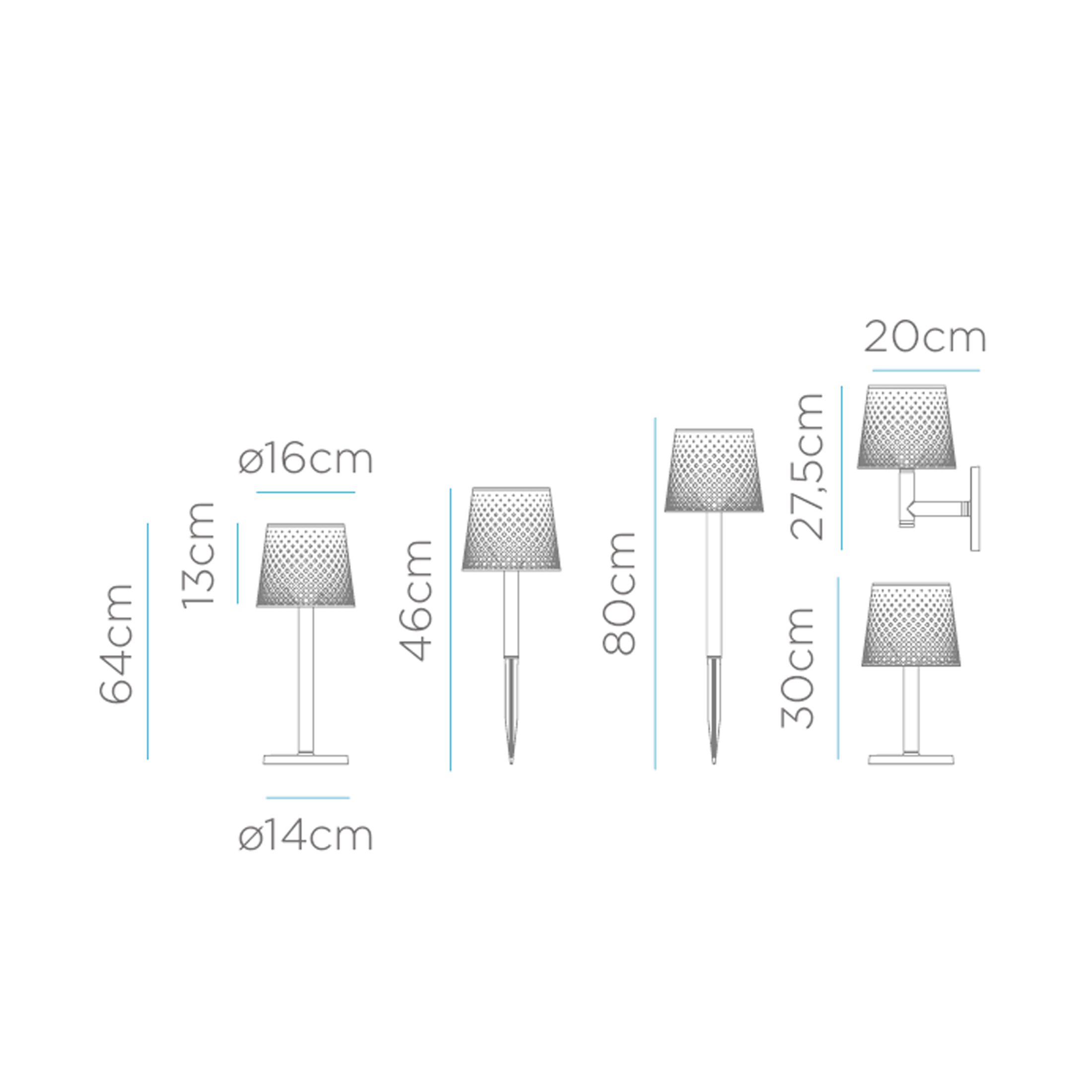 Baliza jardín solar exterior LED blanca Greta IP44 con sensor crepuscular - 6