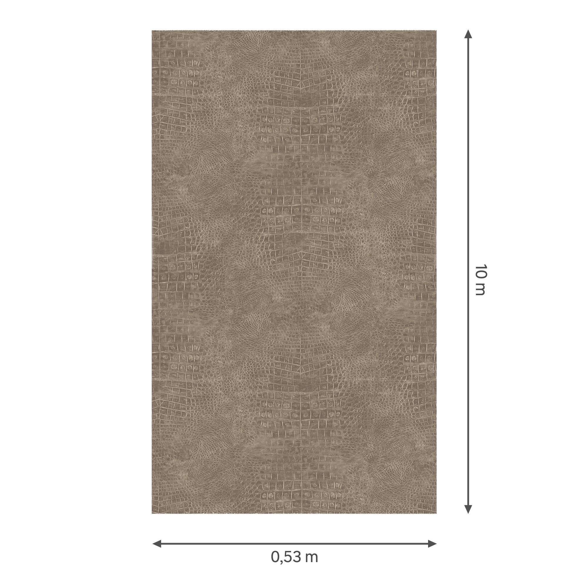 Papel pintado vinilo animales natural g67503 marrón