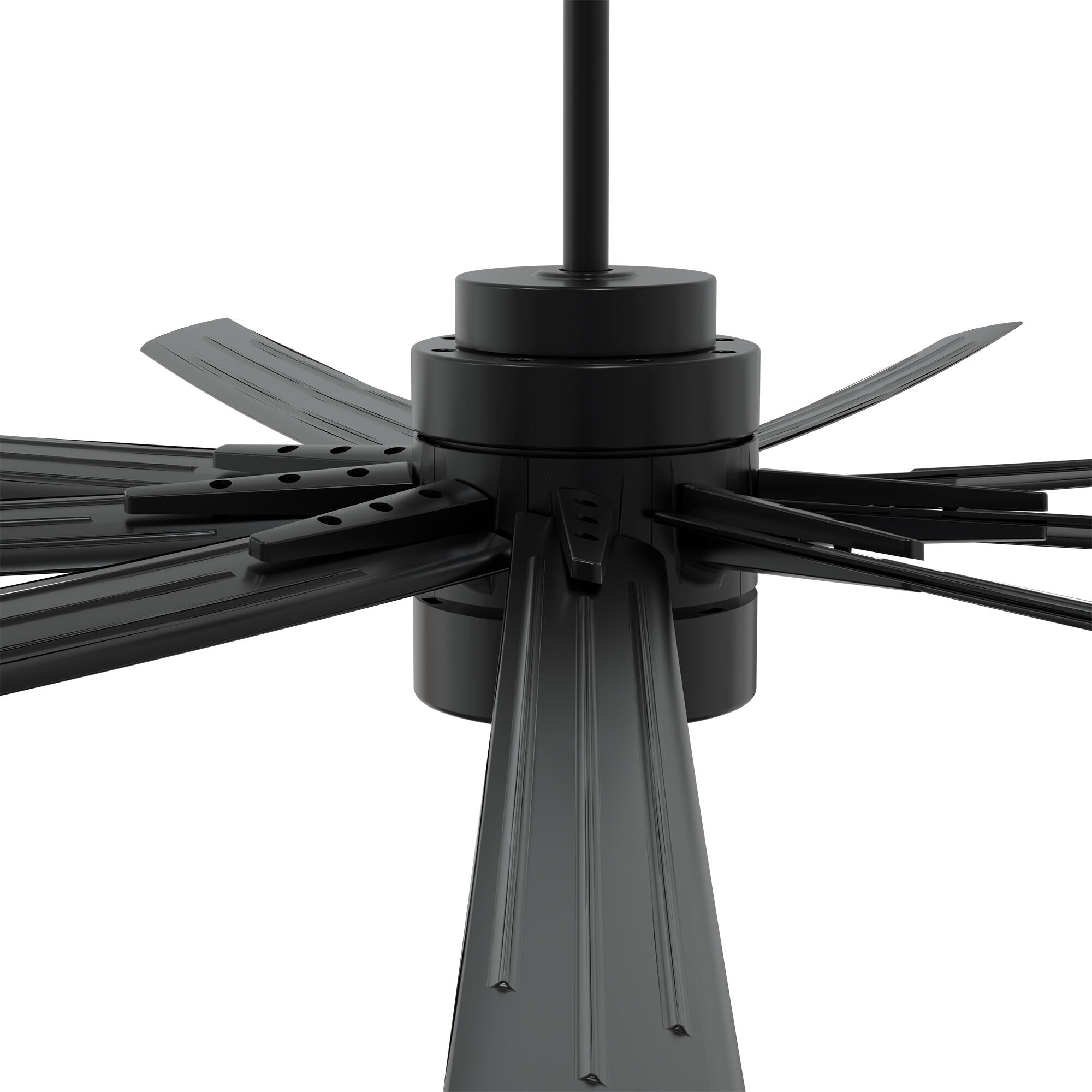 Ventilador de techo sin luz motor DC Ferrol negro 183 cm - 6