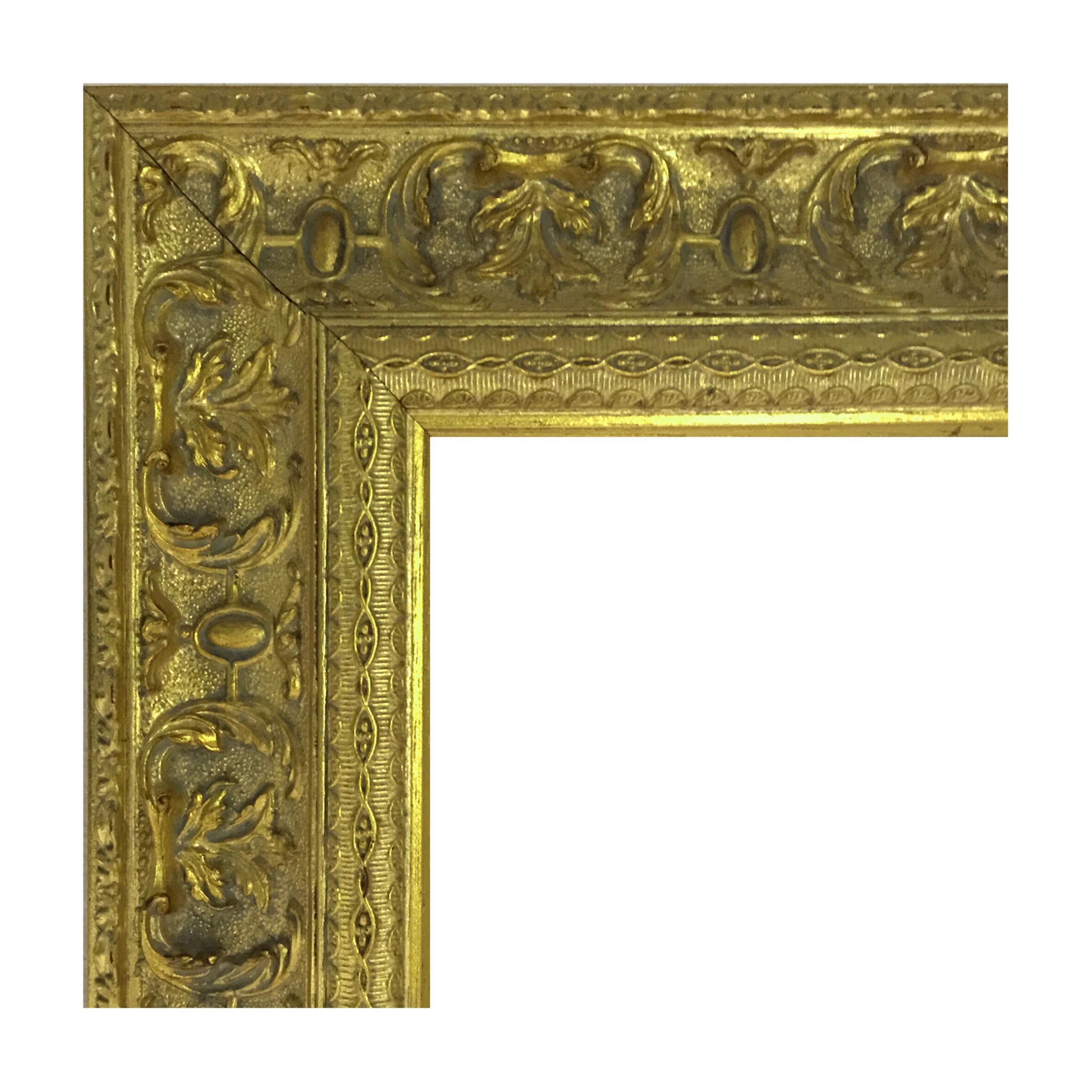 Specchio rettangolare in legno oro 67 x 167 cm - 4