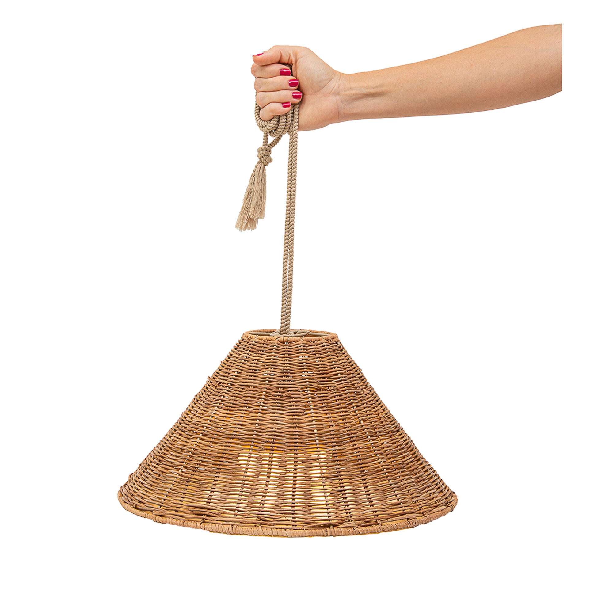 Lampadario LED design CALOBRA 20 BATTERY HANG marrone, luce calda 900 lumen, NEWGARDEN, IP54 - 23