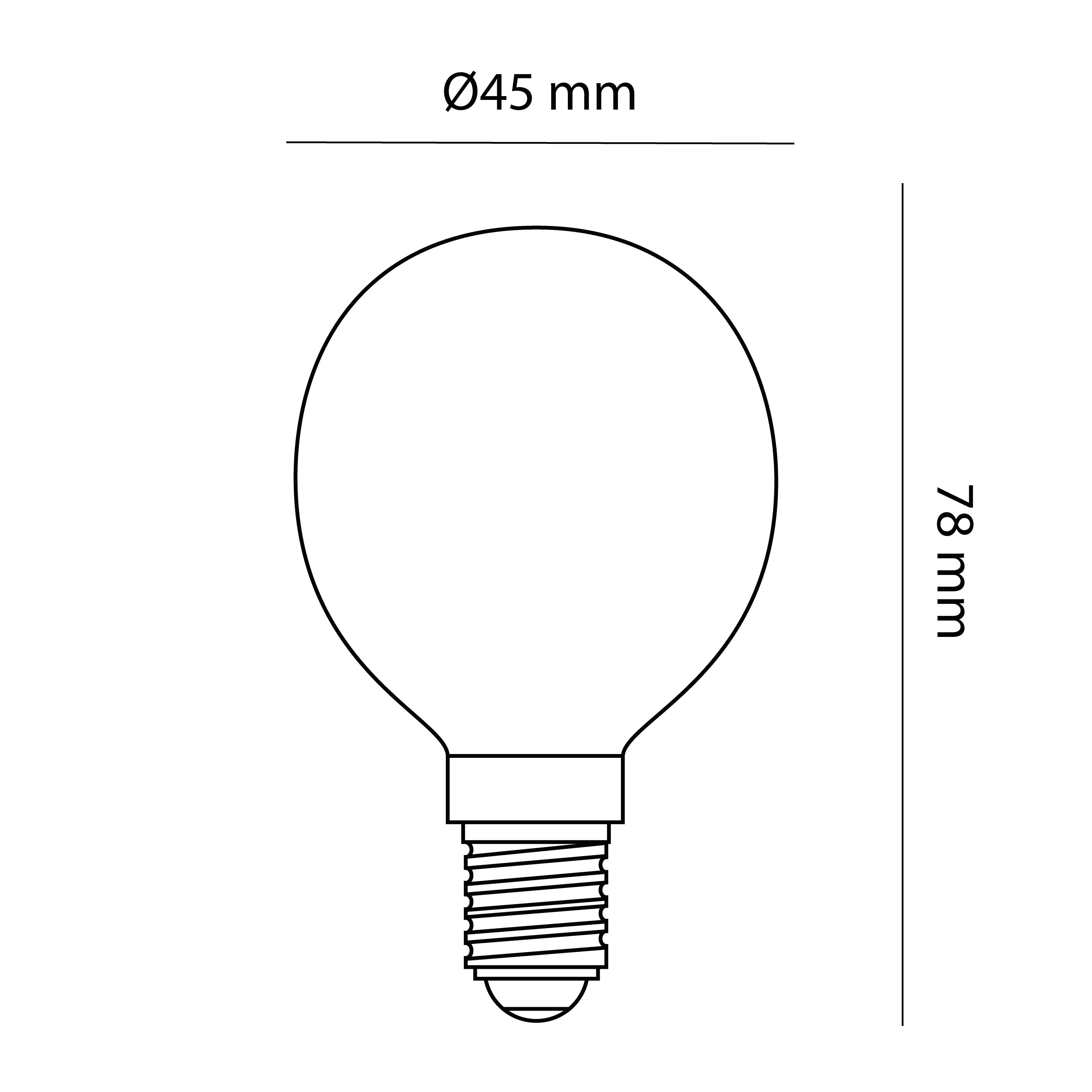 Pack de 3 bombillas LED E14 forma esférica 800 lúmenes 6W color de la luz blanco frío 6000K clase energética E - 2