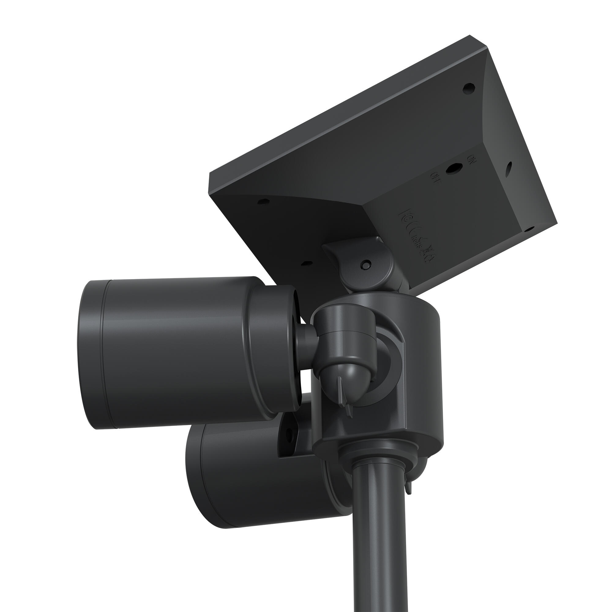 Baliza jardín solar exterior LED negro Orbis Duo IP65 con sensor crepuscular y detector de movimiento - 6