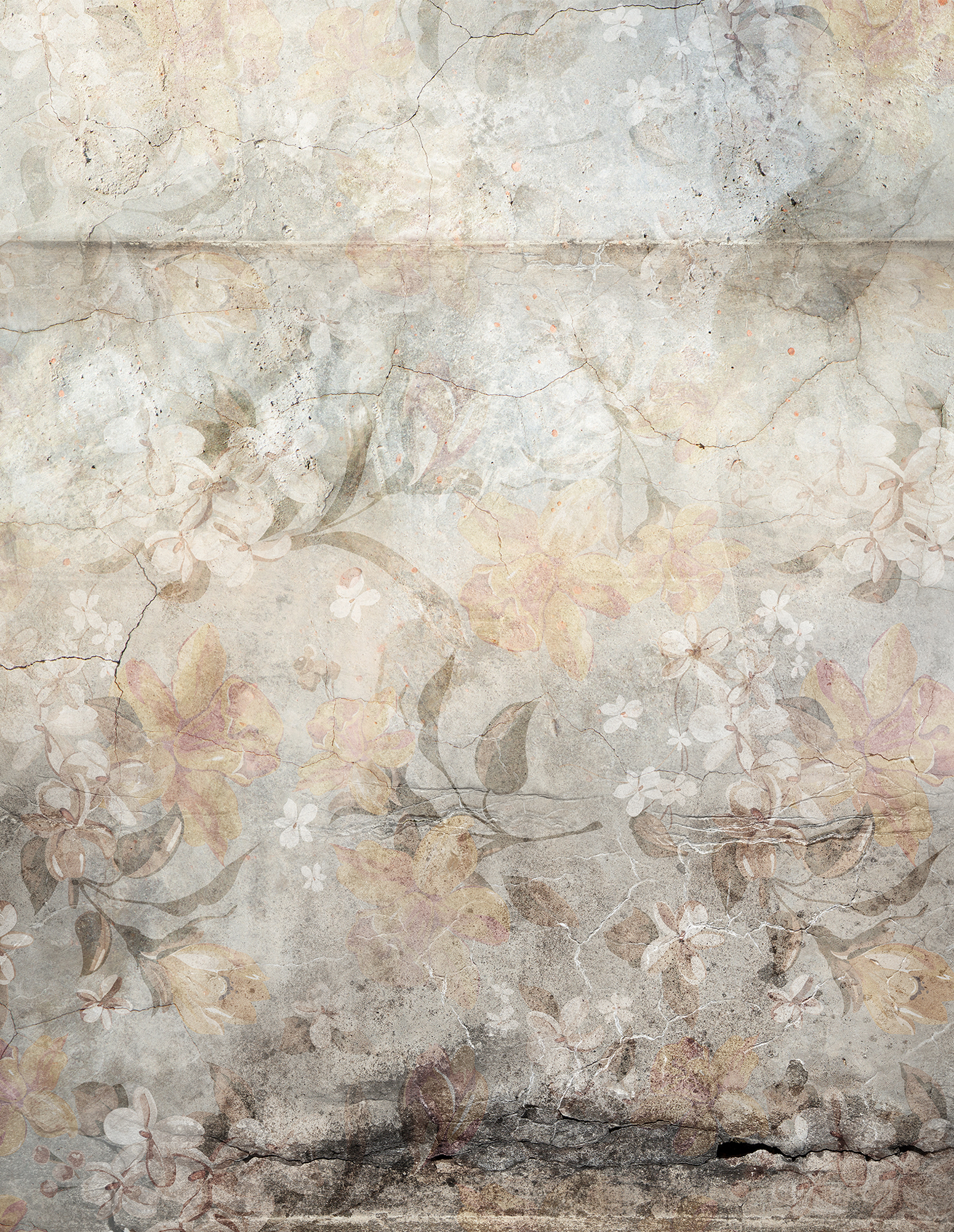 Mural adhesivo textil liso lavable naturaleza Néctar rosa 193 x 260 cm MOTIF - 5