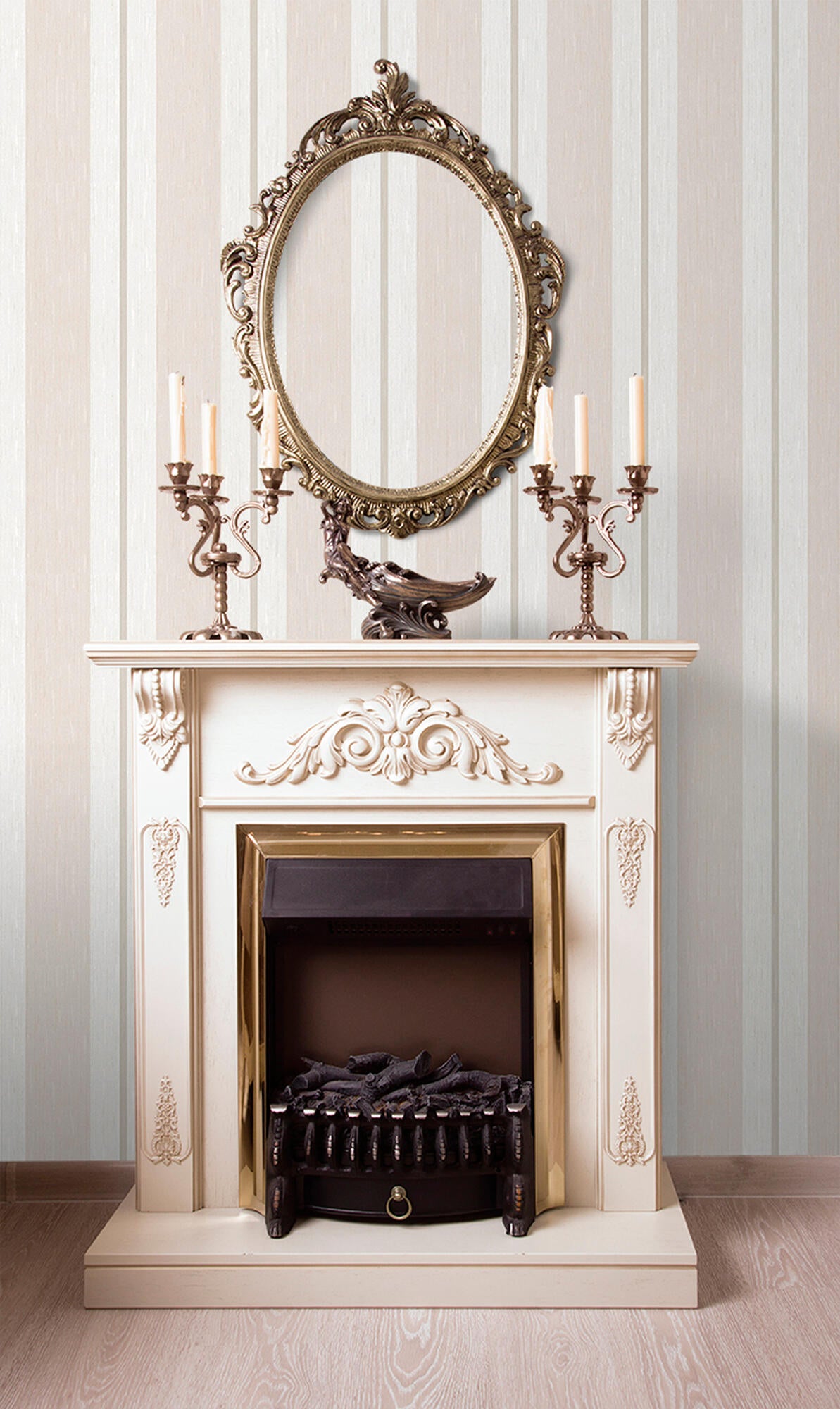 Papel pintado geométrico tnt 4006-2 silk stripe beige