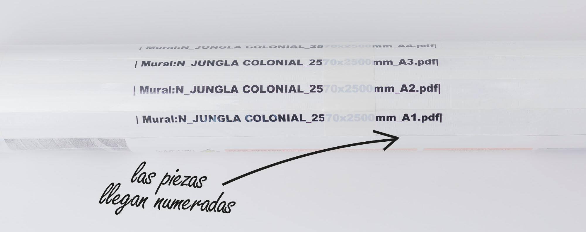 Mural adhesivo textil liso lavable animales Nenúfar gris 132 x 260 cm MOTIF - 7