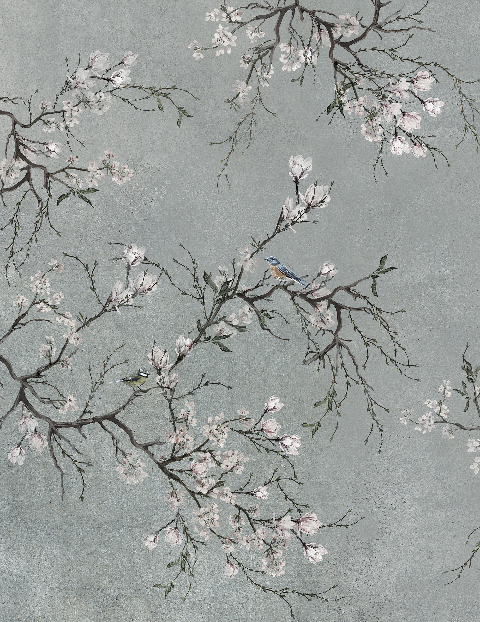 Mural adhesivo textil liso lavable naturaleza Osaka marrón 193 x 250 cm MOTIF - 4