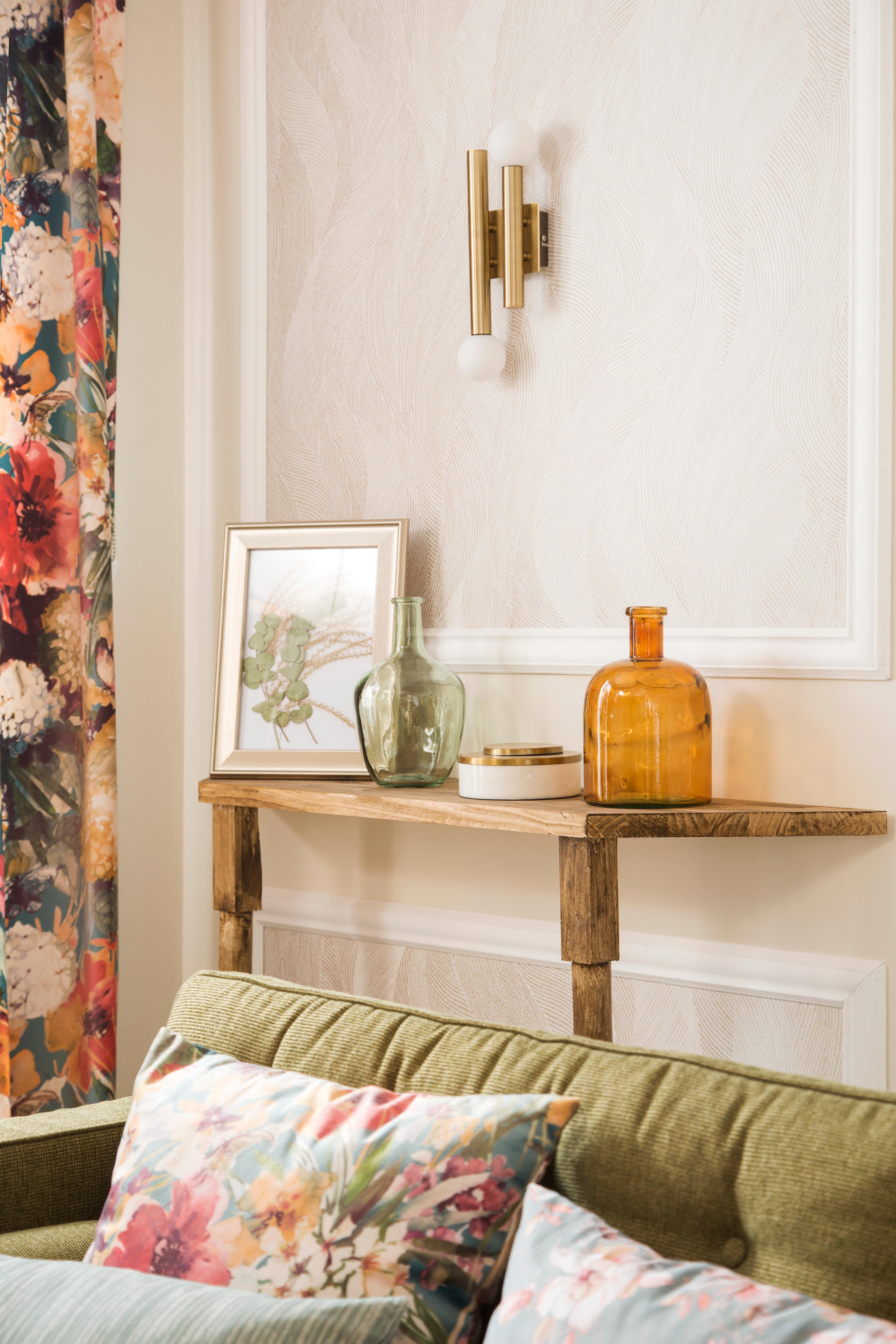 Papel de parede ONDAS BEGE DOURADO - 19