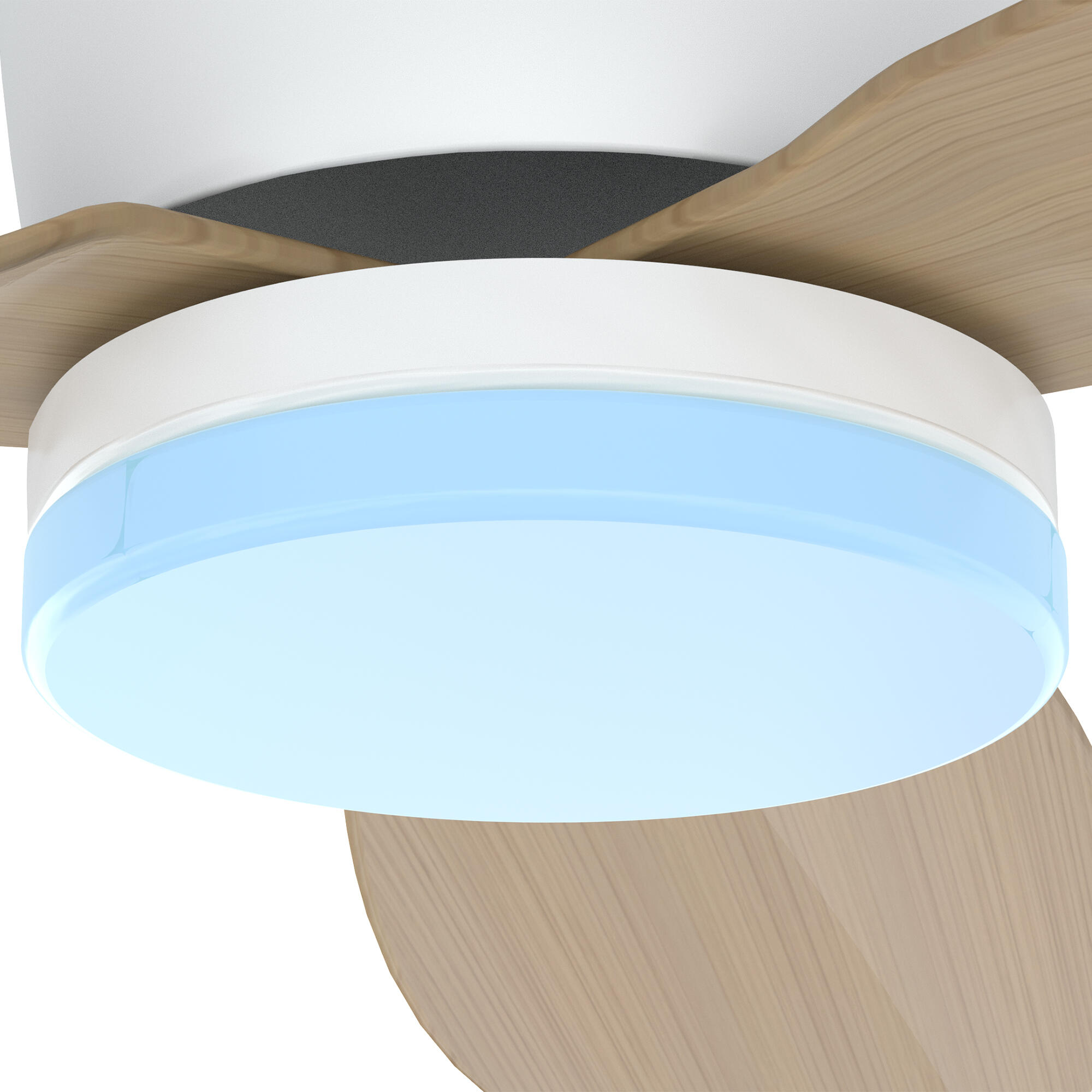 Ventilador de techo con luz silencioso DC Arte Confort Conil blanco 122 cm - 14