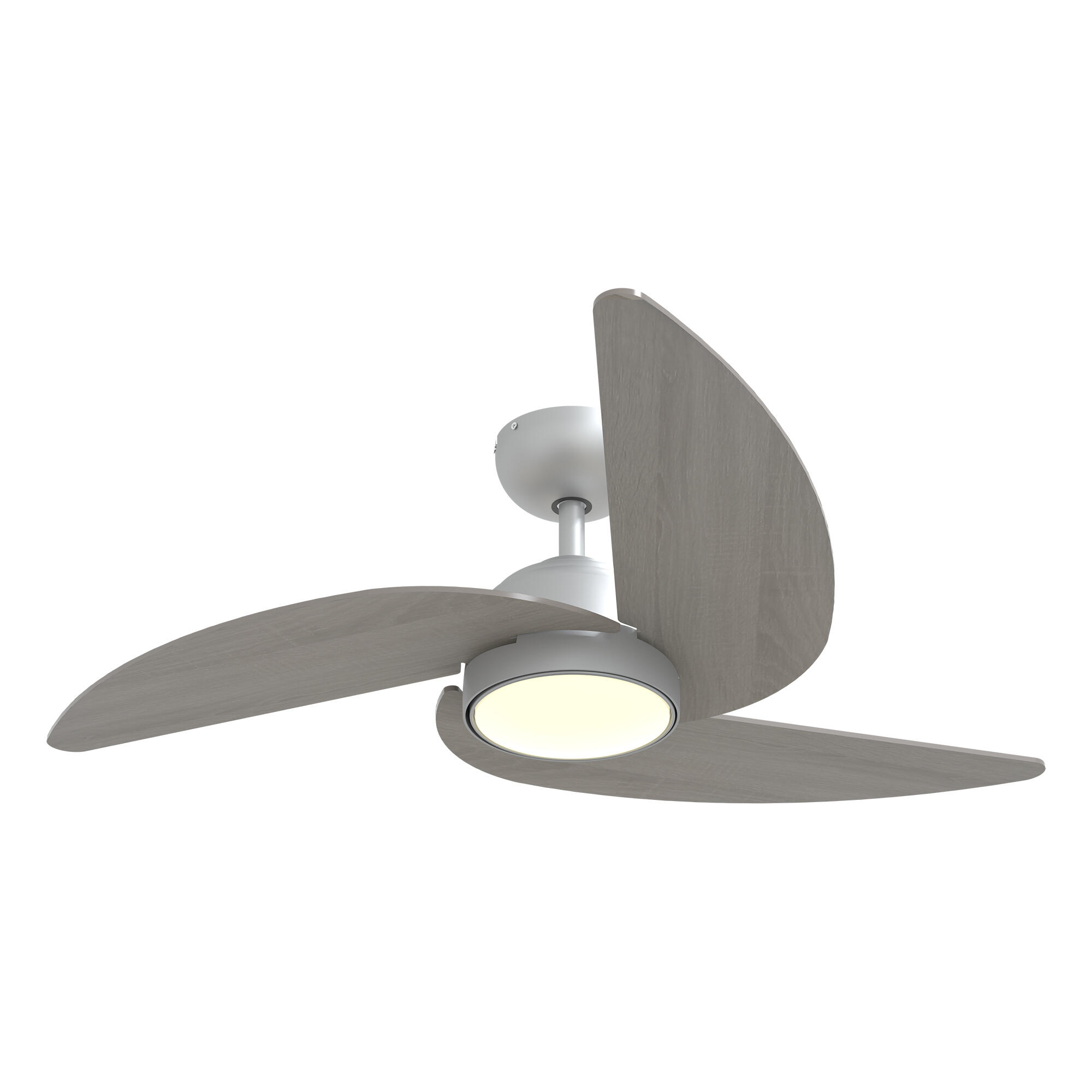 Ventilador de techo con luz motor DC Azores plata - 4