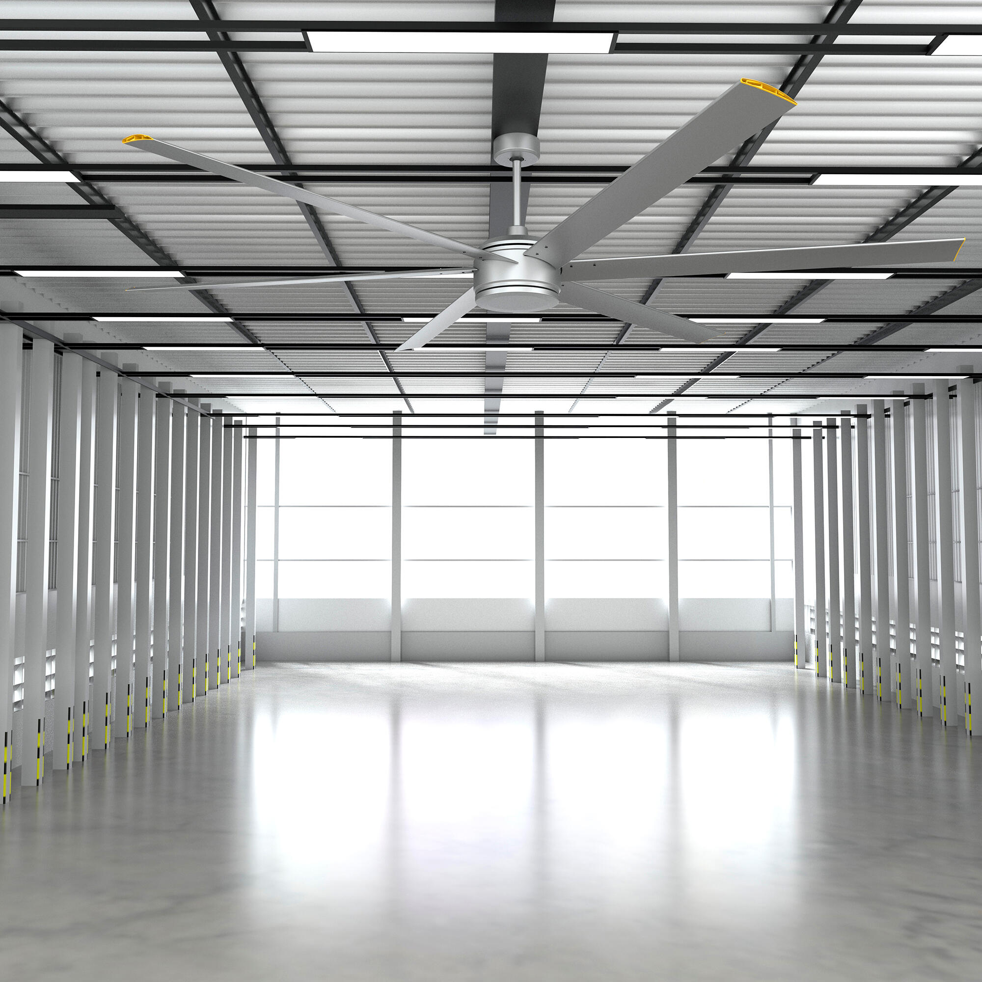 Ventilador de techo sin luz silencioso DC Arte Confort Ferrol gris 254 cm - 3