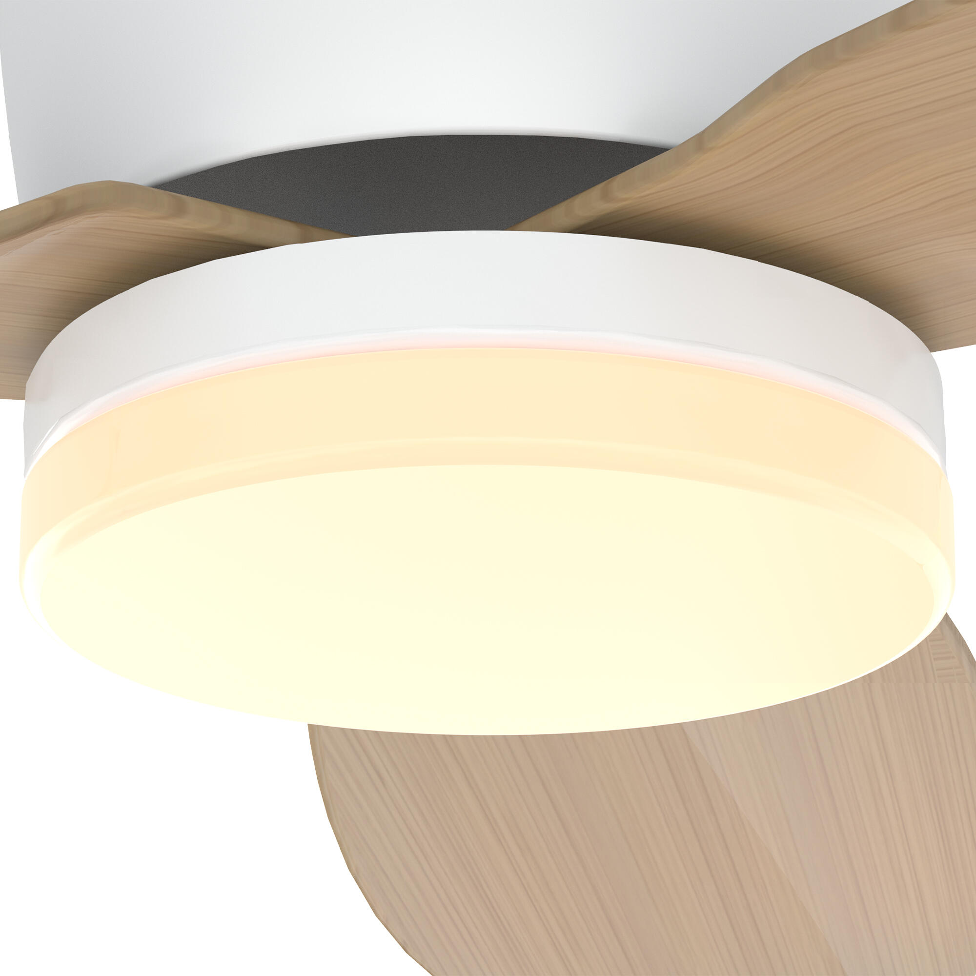 Ventilador de techo con luz silencioso DC Arte Confort Conil blanco 122 cm - 13