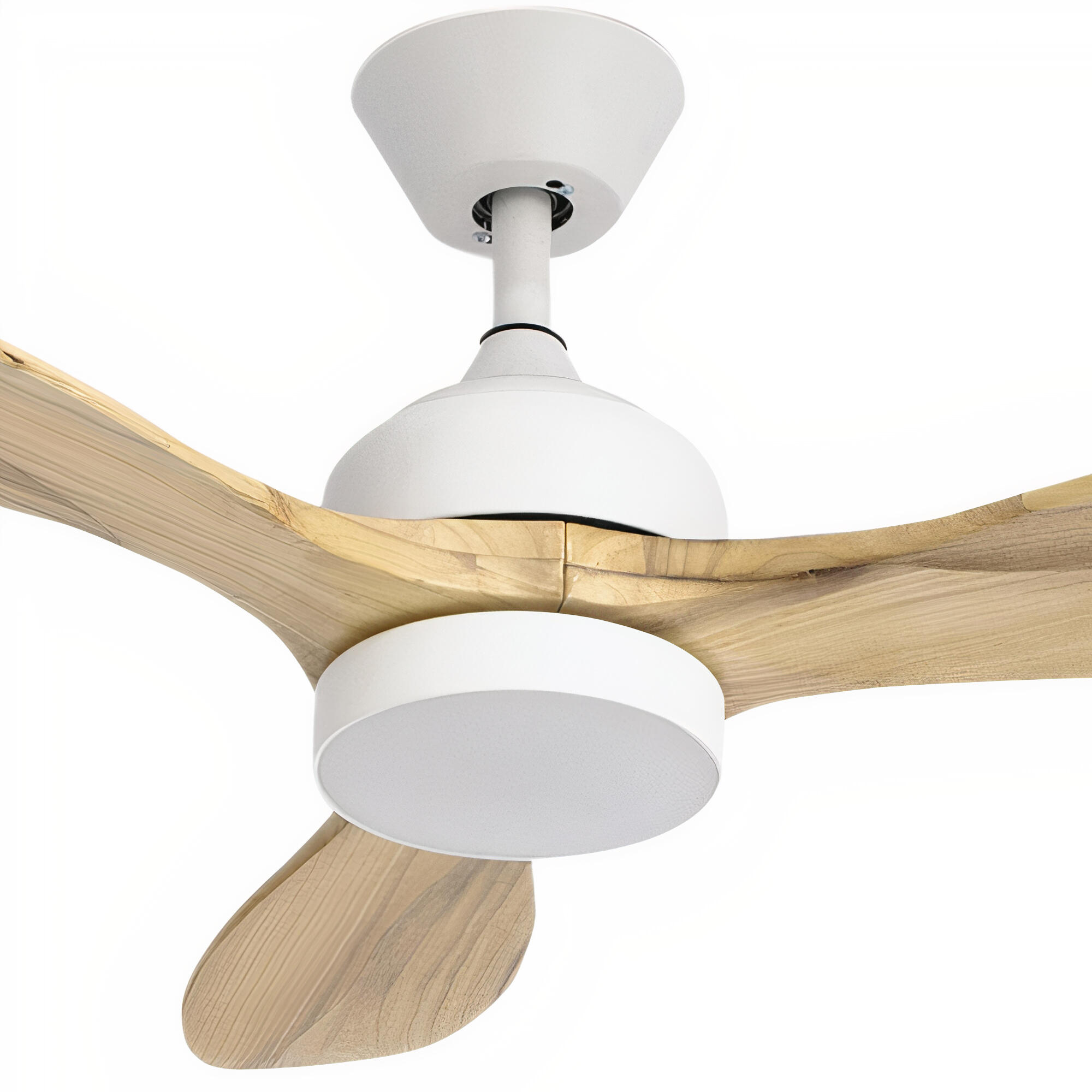 Ventilador de techo con luz silencioso DC 30W con mando ø106.6 cm Calar FORLIGHT blanco luz CCT 3 aspas de madera| 5 velocidades| modo verano/invierno| recomendado para <13m² - 12