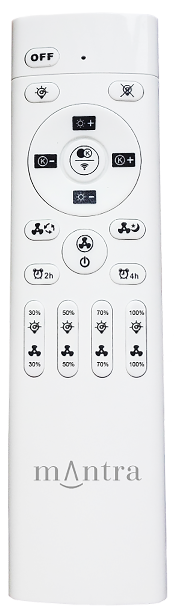 Ventoinha 3 lâminas NEPAL MINI PLAFON COM COMANDO BRANCO - 3