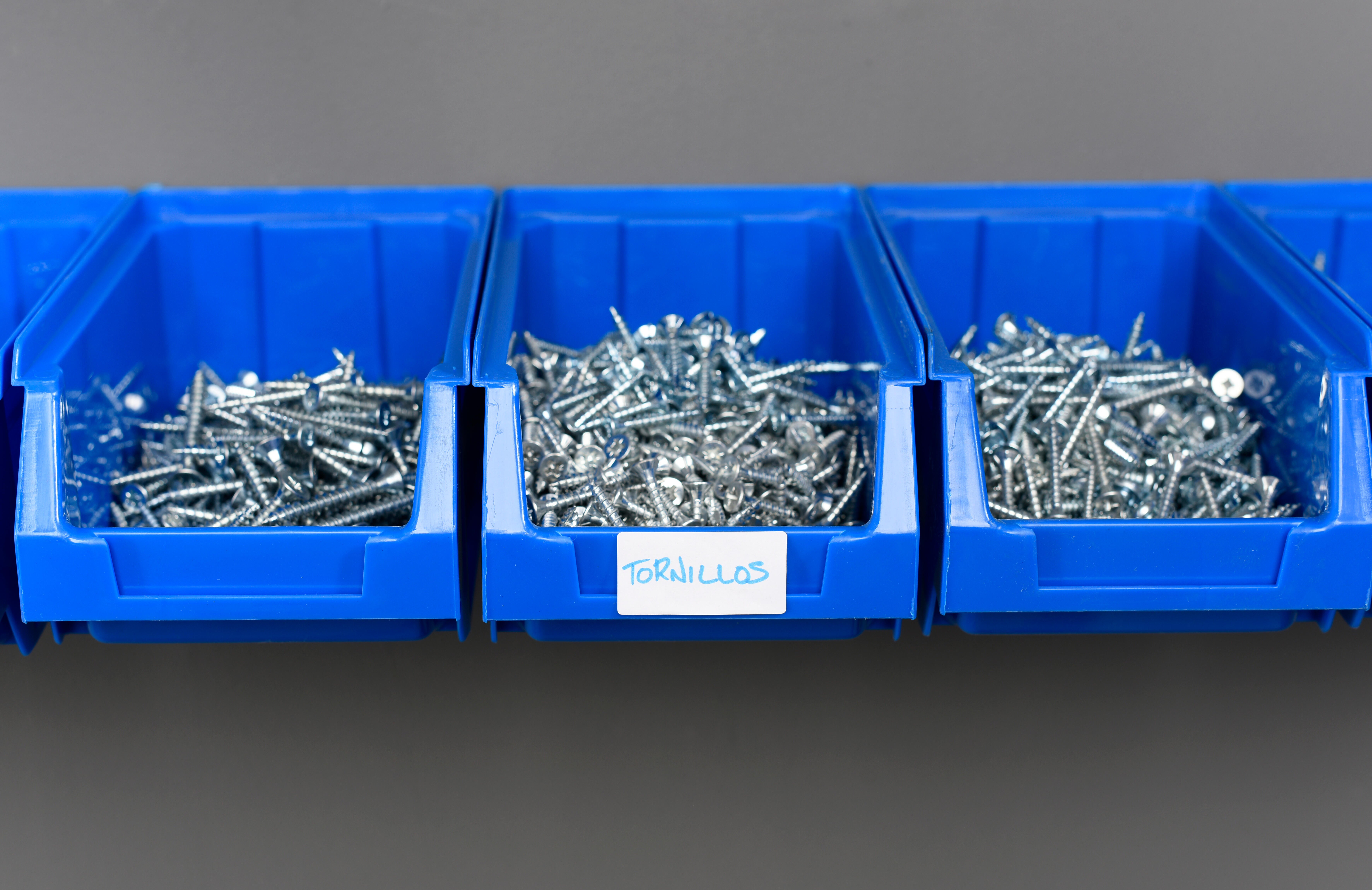 Gaveta de plástico 5 DIVISÕES AZUL 7.6X52X17CM - 13