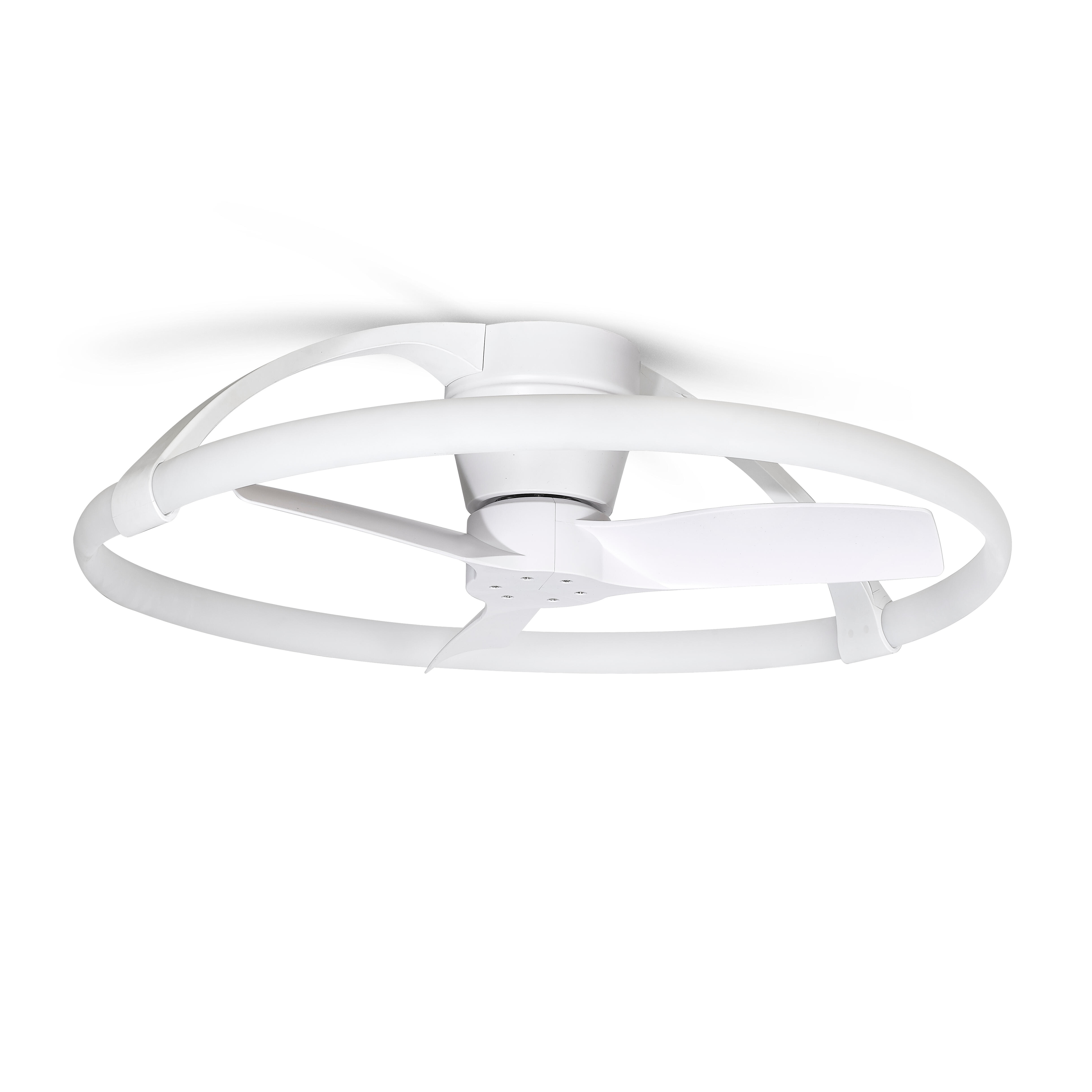 Ventoinha 3 lâminas NEPAL MINI PLAFON COM COMANDO BRANCO - 13