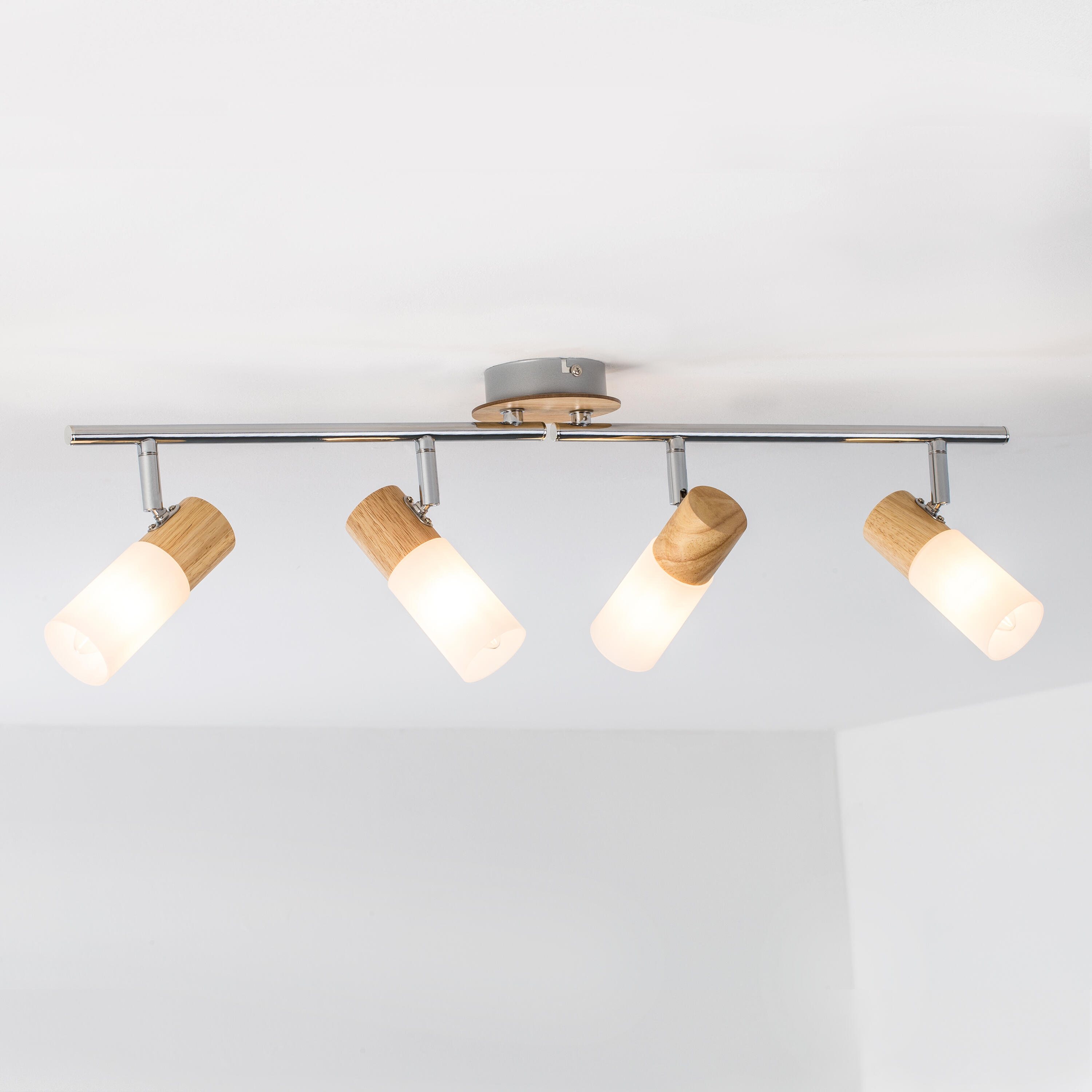 Foco decorativo BABSAN 4 FOCOS MADEIRA - 8