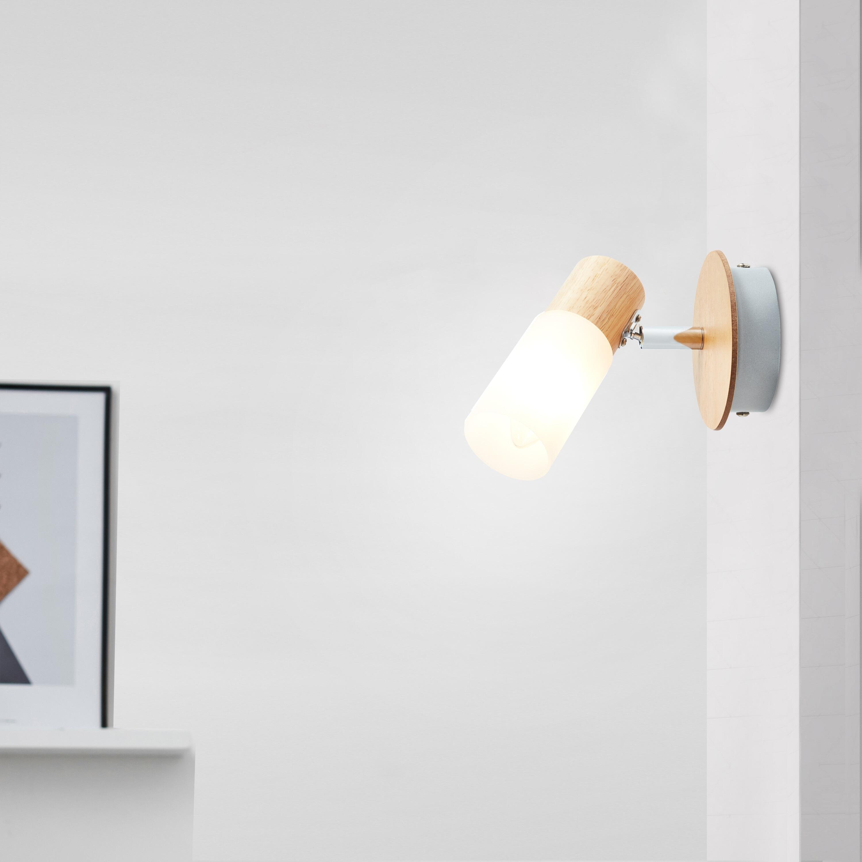 Foco decorativo sem lâmpada Babsan Brilliant E14 1 luz fosco bege - 4