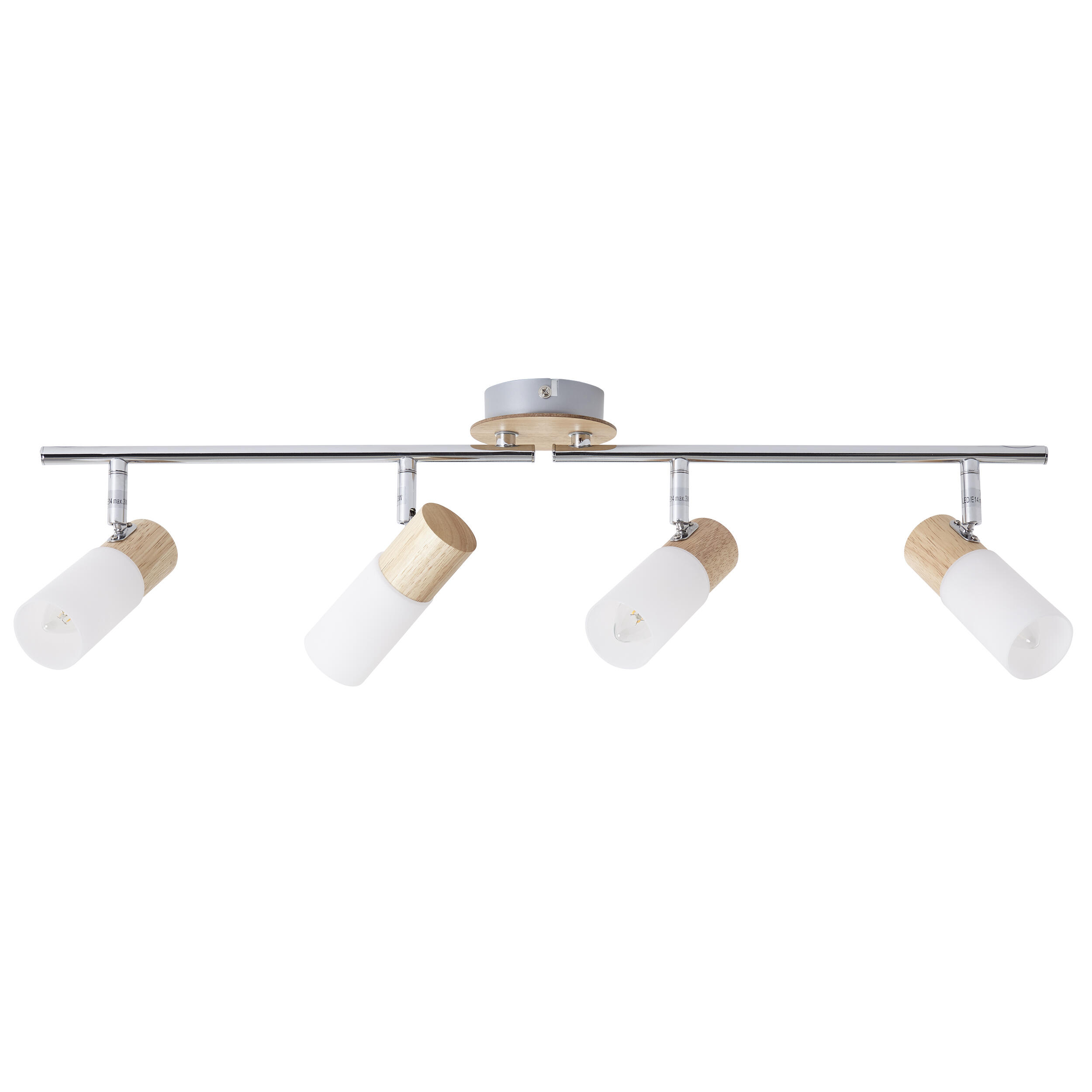 Foco decorativo BABSAN 4 FOCOS MADEIRA - 2