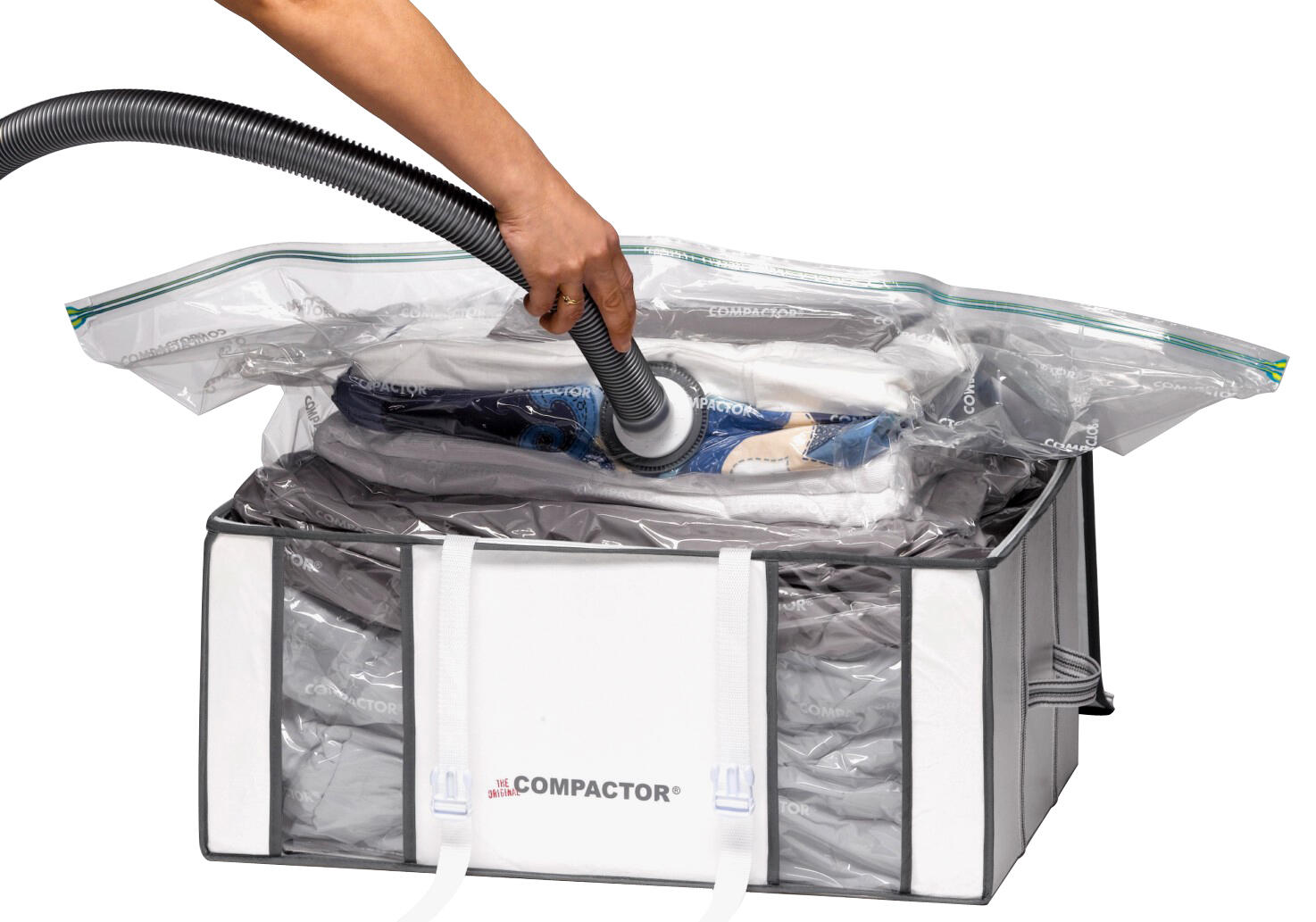 Saco de vácuo branco 210 L 65x50x27 cm Compactor - 2