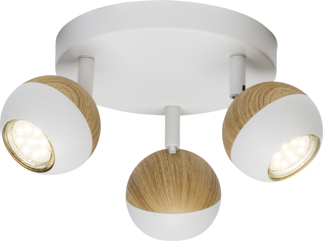 Foco LED blanco orientable SCAN 3 luces 300 lm 18 cm