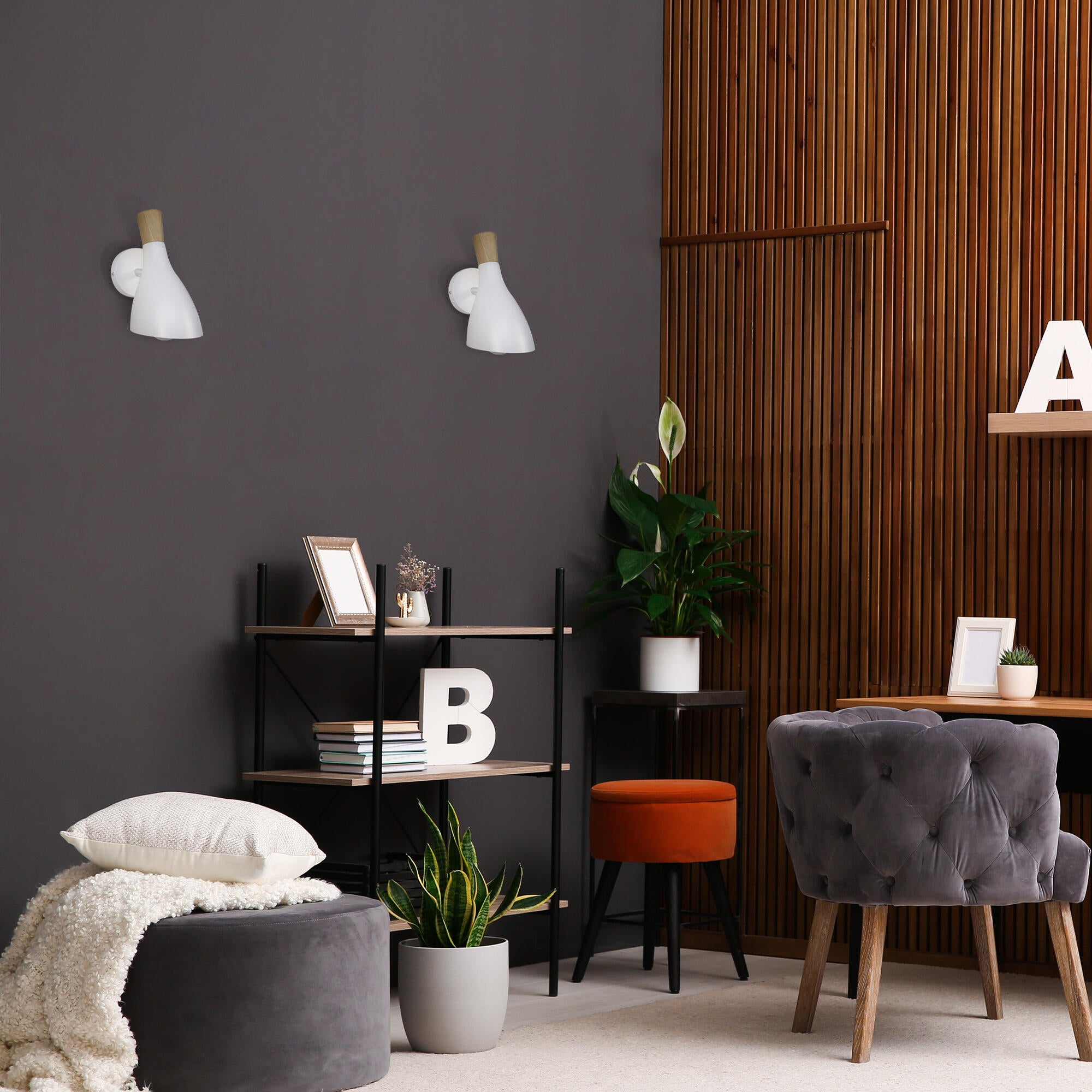 Aplique Pike E27 blanco 14 cm - 2