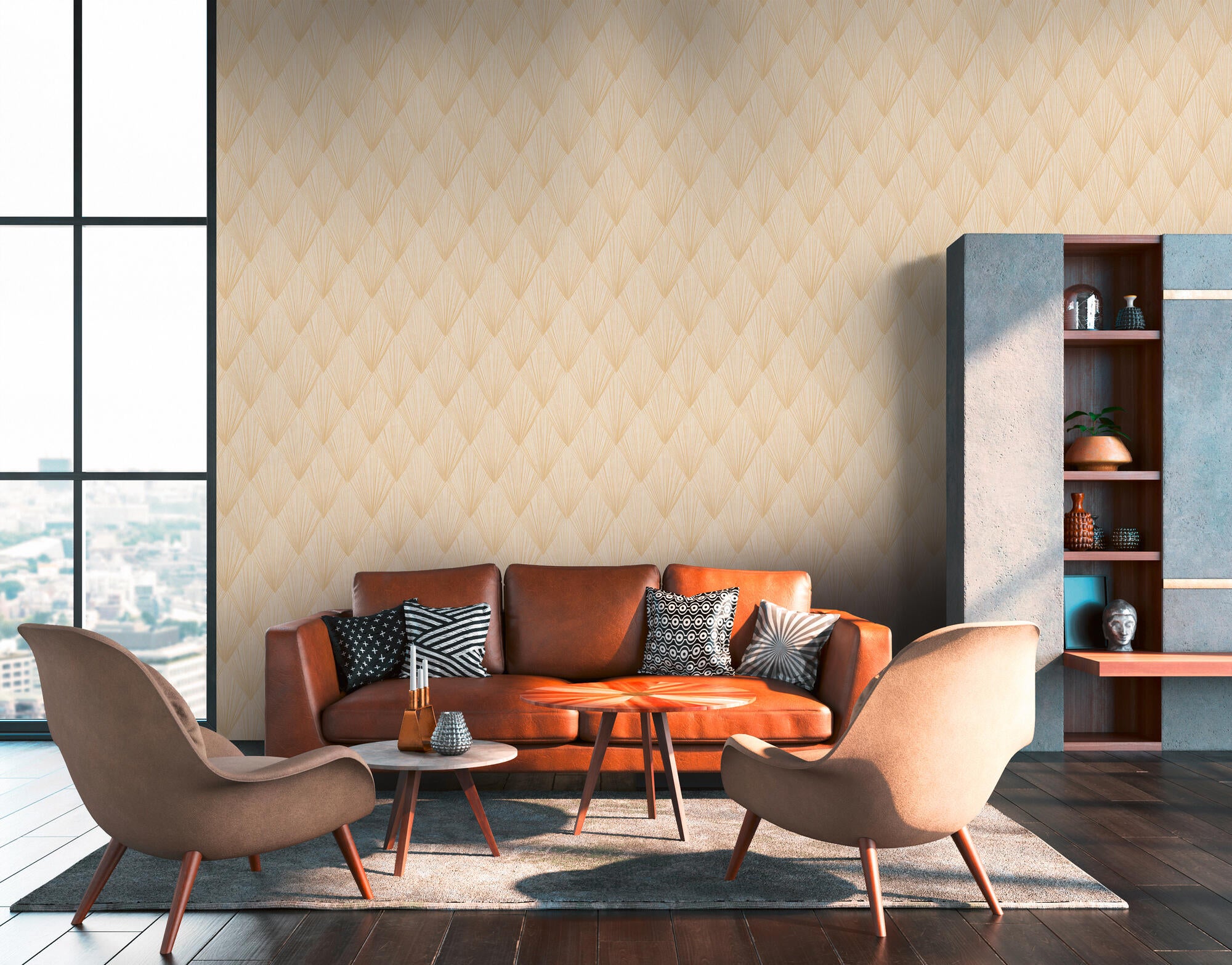 Papel de parede PALMS OURO - 4