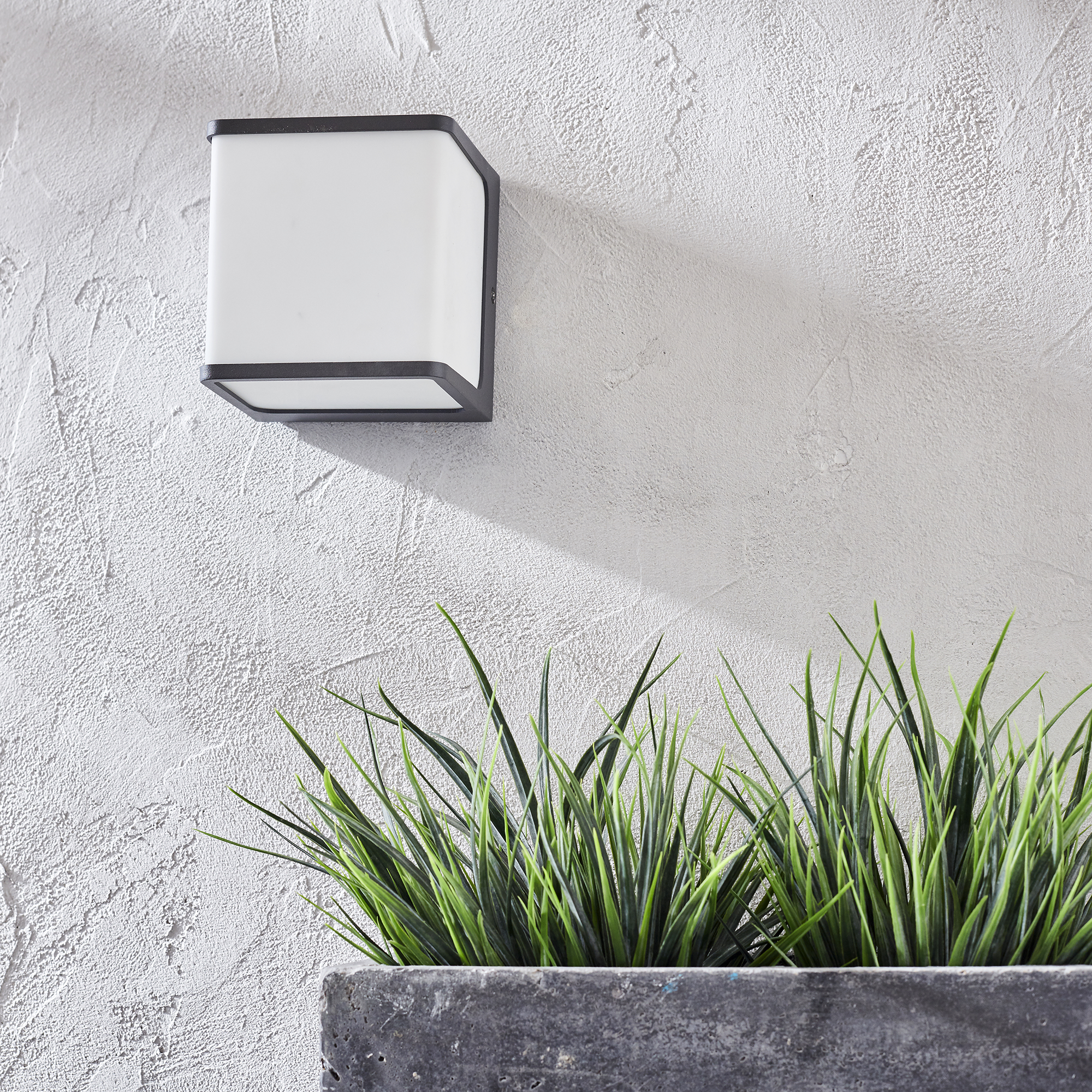 Applique LED moderno da esterno Telin grigio IP54, luce bianco naturale 1250 lumen, INSPIRE - 2