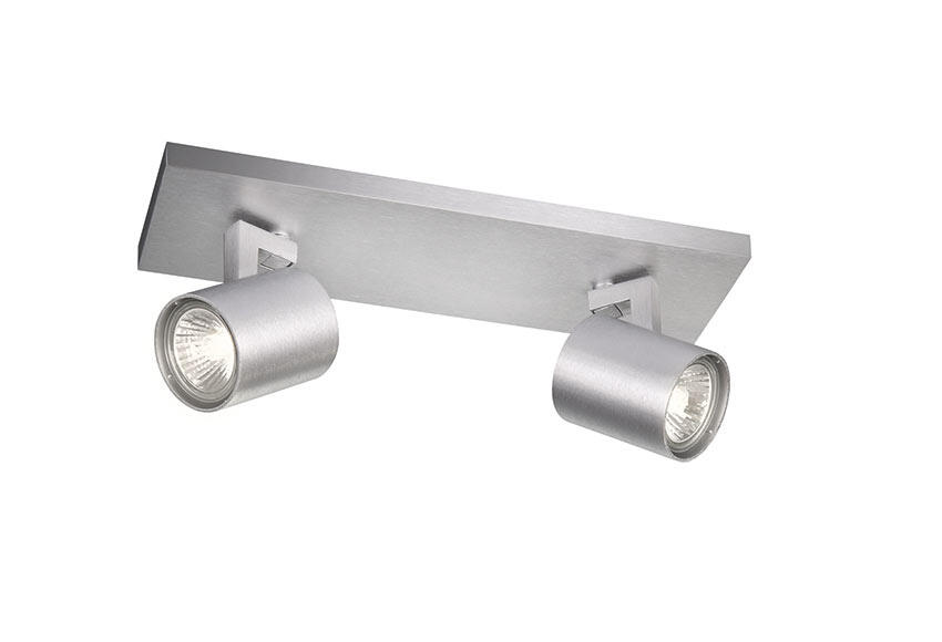 Barra de 2 focos gu10 runner aluminio philips