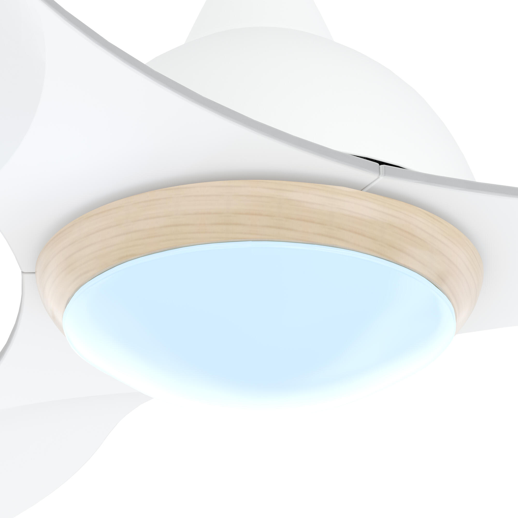 Ventilador de techo con luz silencioso DC Arte Confort Creta blanco 122 cm - 10