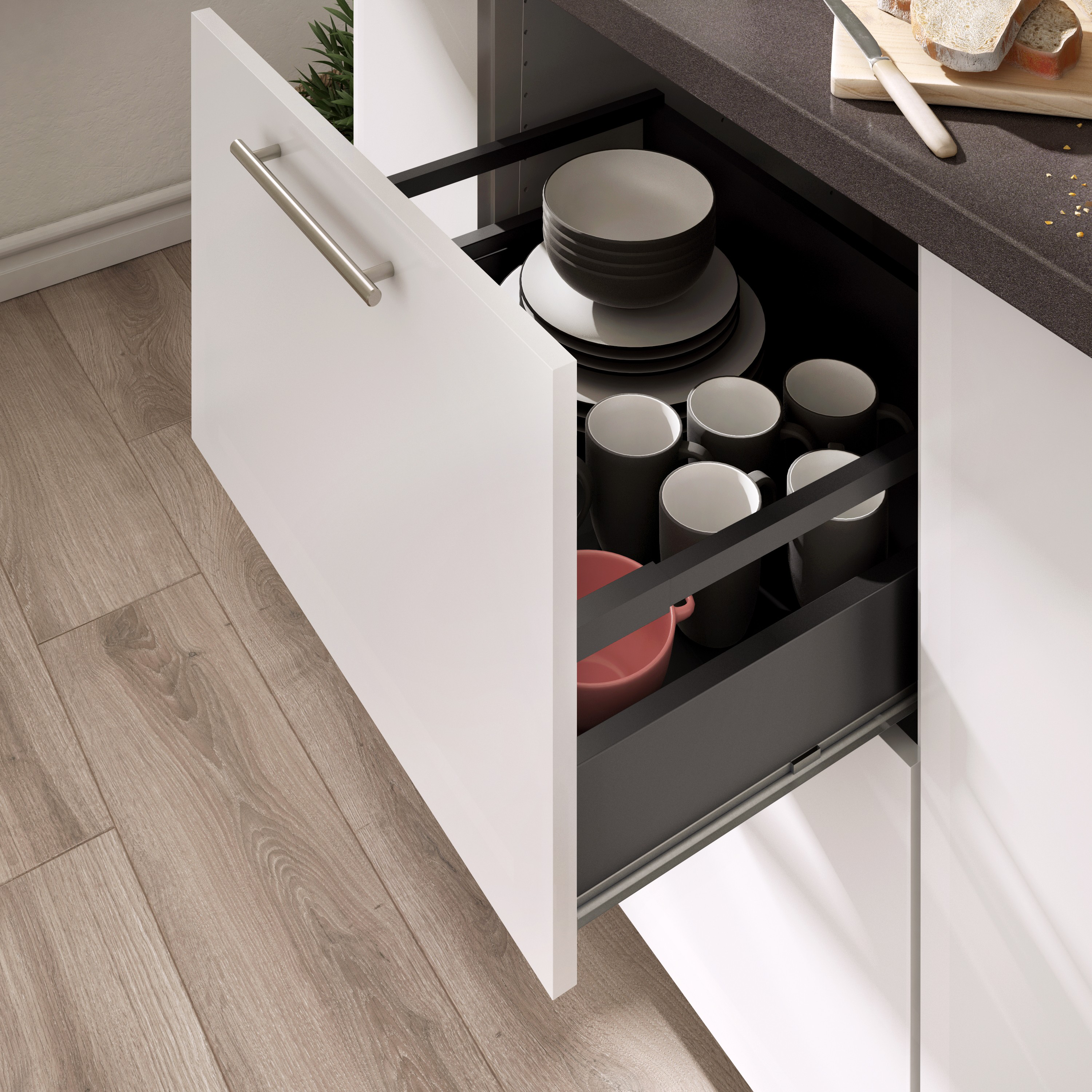 Kit de cajón gaveta Delinia iD para mueble de cocina ancho 60 x fondo 58 cm - 8
